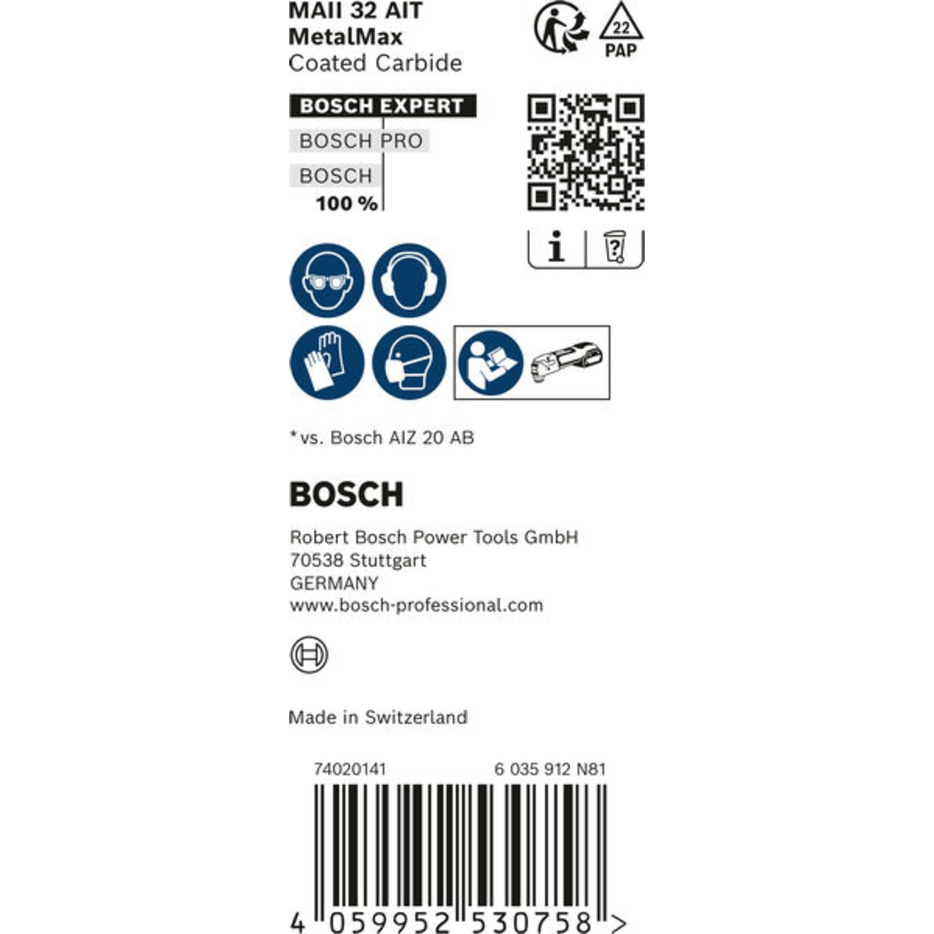EXPERT MetalMax MAII 32 AIT Tauchsägeblatt, 70x32 mm, 10-tlg.