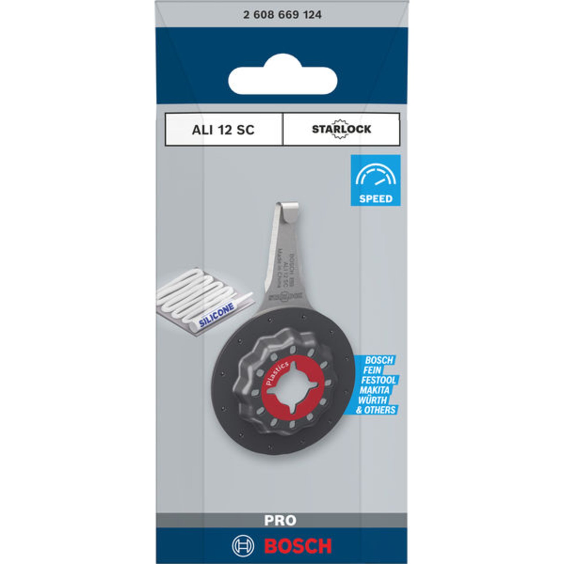 PRO ALI 12 SC Blatt für Multifunktionswerkzeuge, 4 x 12 mm