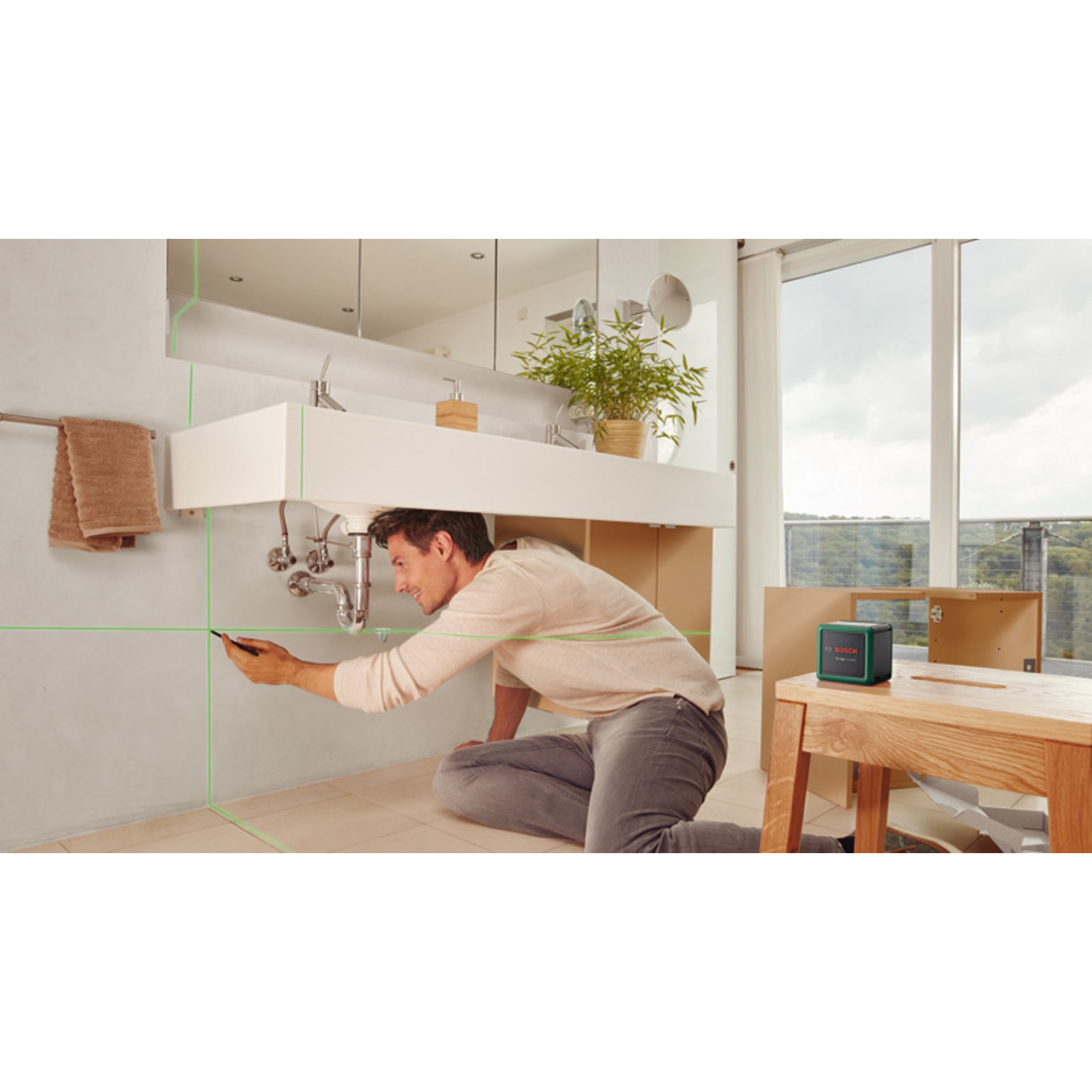 Kreuzlinien-Laser Quigo Green Set