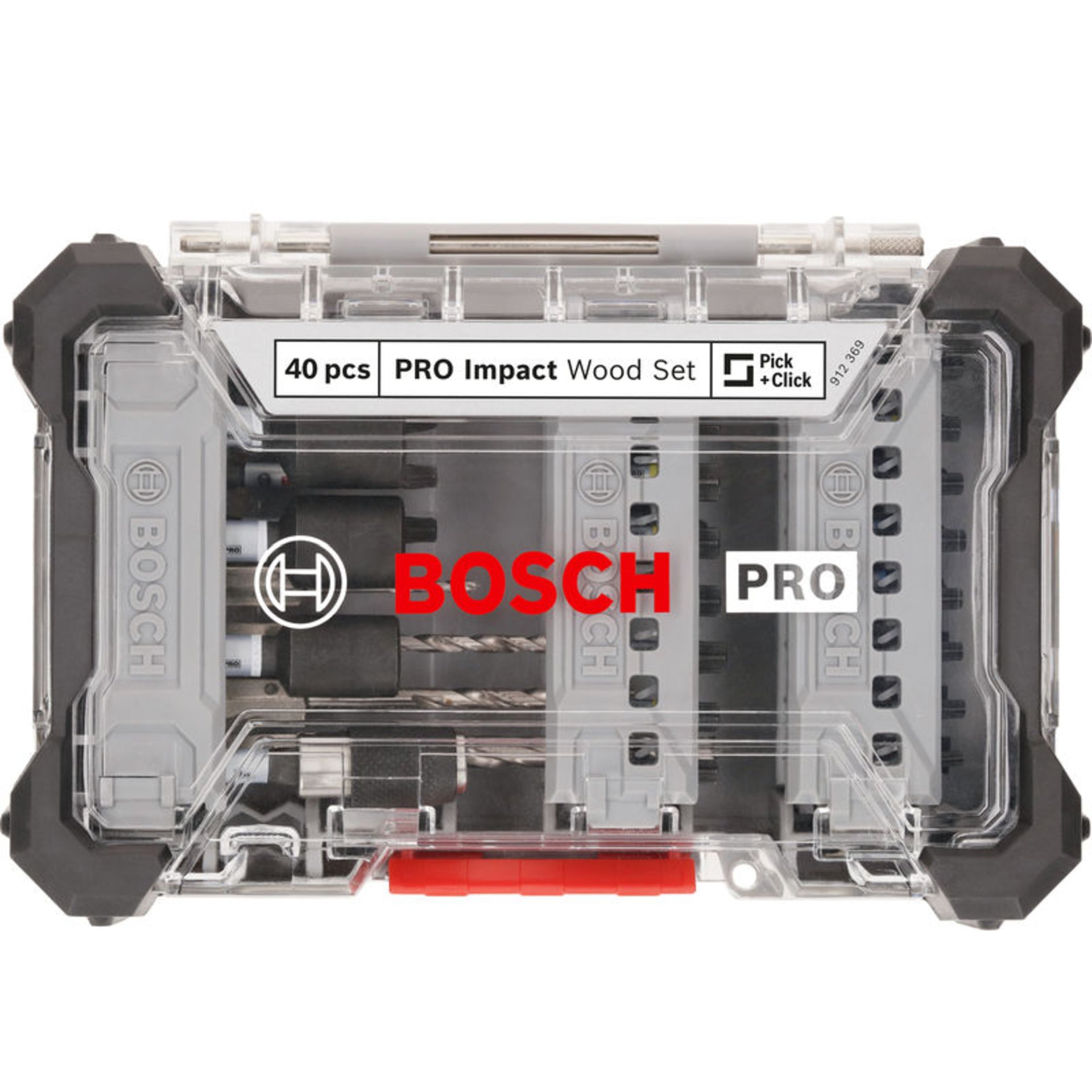 PRO Impact Schrauberbits und Holzbohrer Set, 40-tlg.