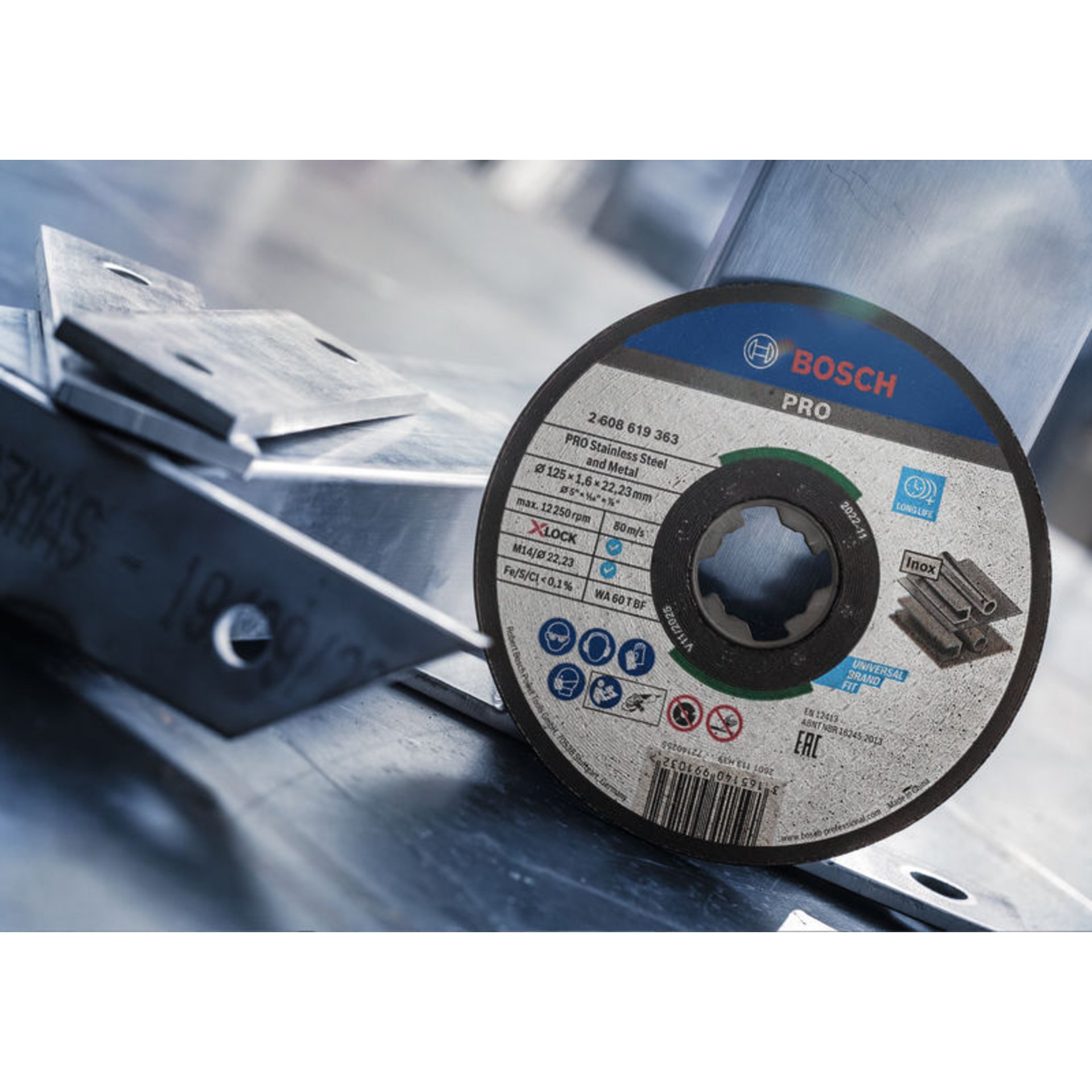 PRO Stainless Steel and Metal X-Lock Trennscheibe, 115 x 1.6 x 22.23 mm, gerade