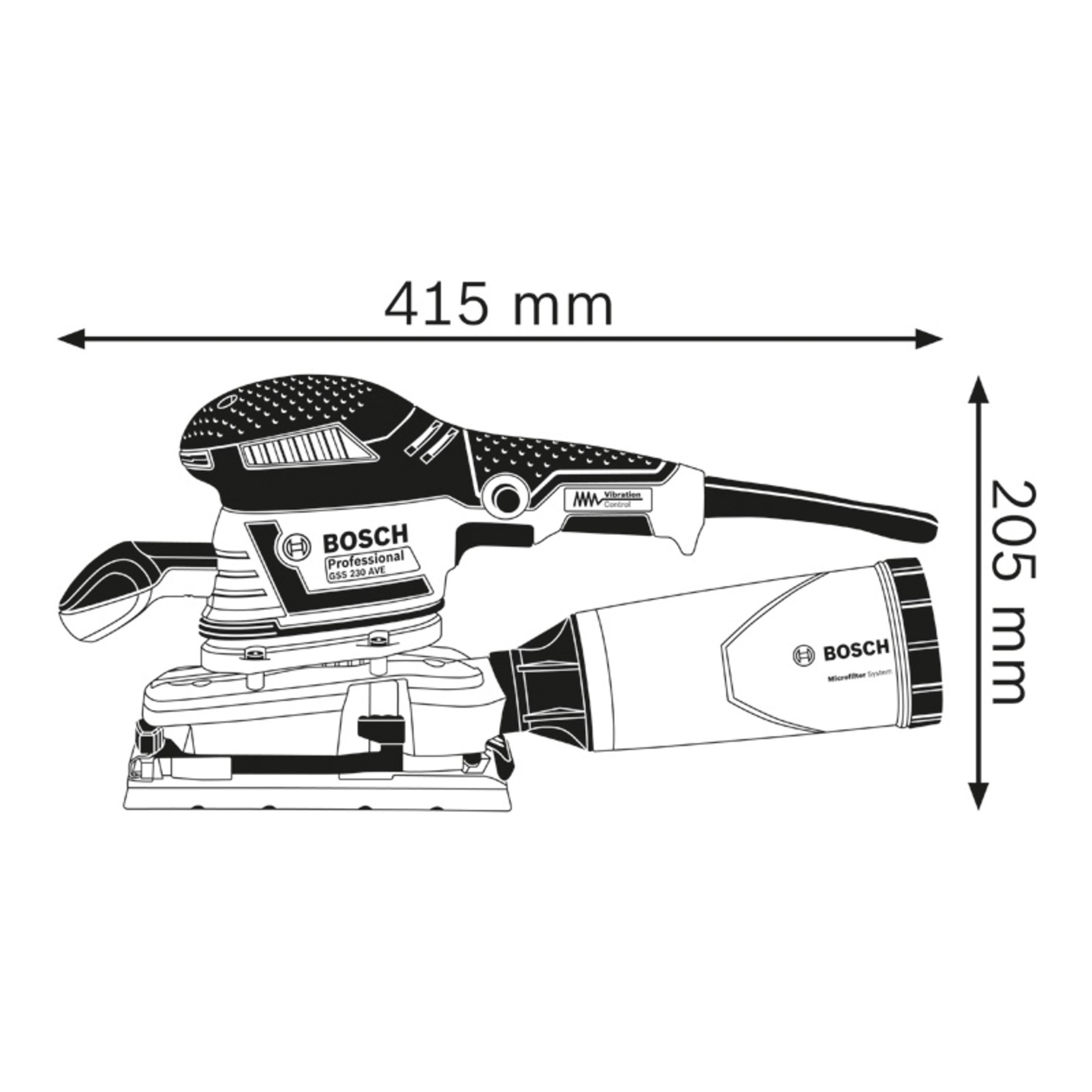 Schwingschleifer GSS 230 AVE in L-BOXX