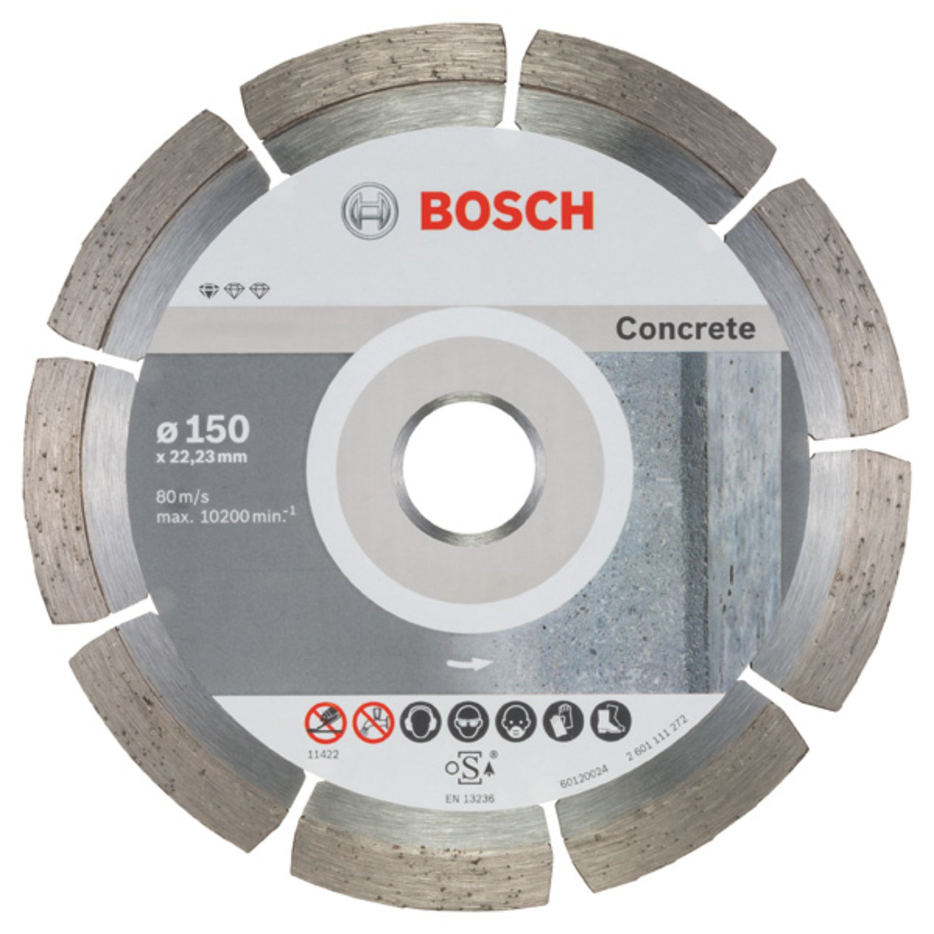 Diamanttrennscheibe Standard for Concrete, 150 x 22,23 x 2 x 10 mm, 10er-Pack