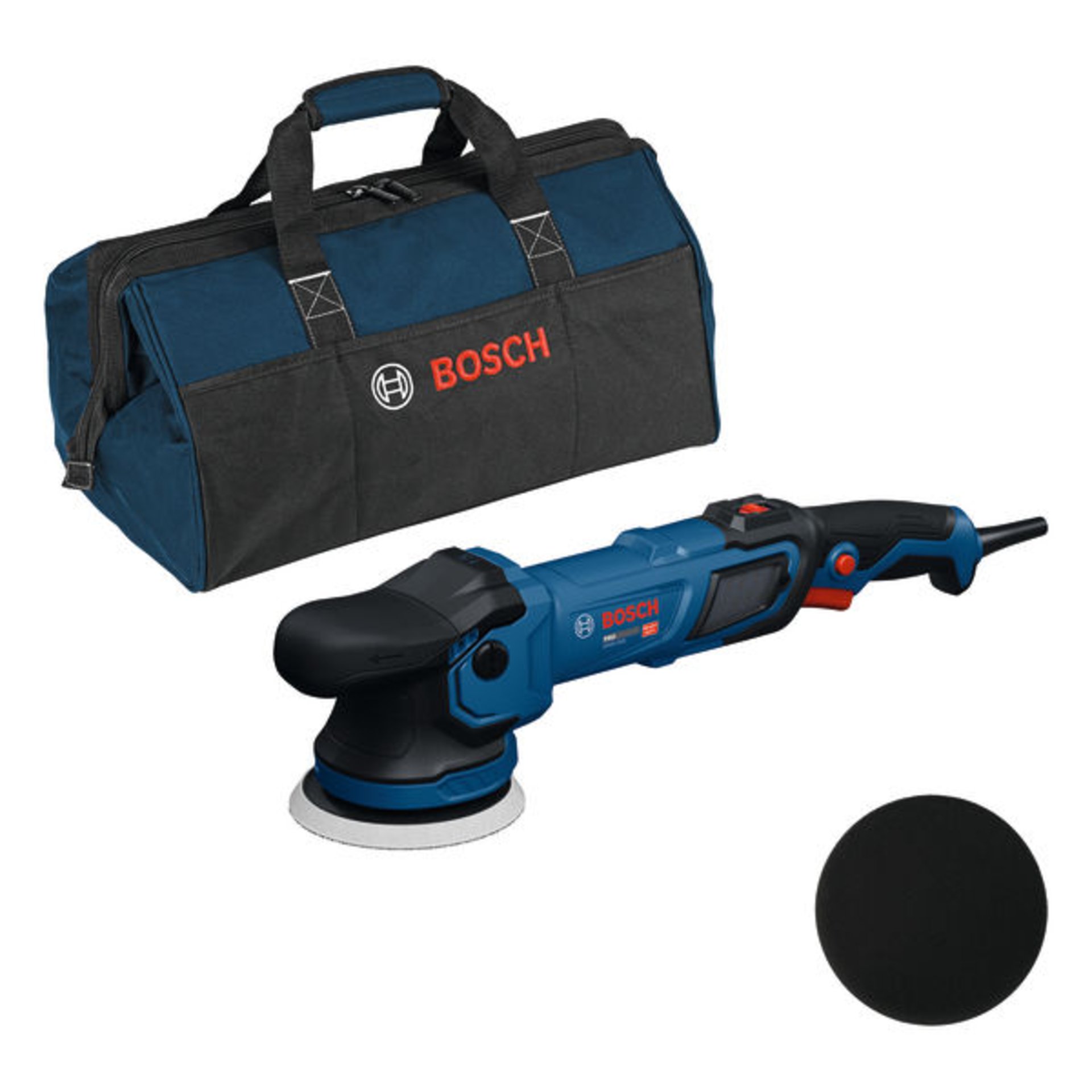 Polierer GPX9-125S, Schwamm 130 mm, Bosch Professional Werkzeugtasche