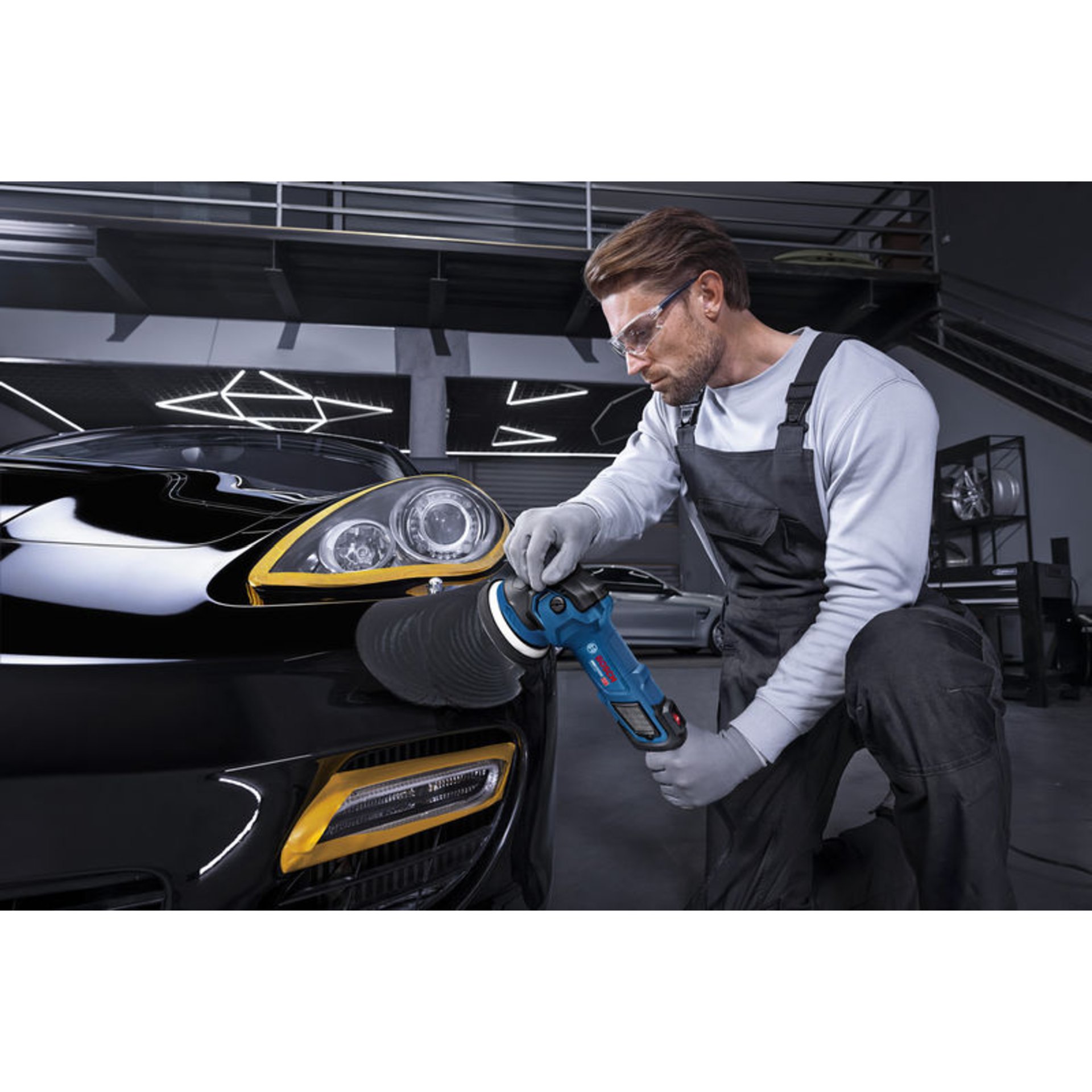 Polierer GPX9-125S, Schwamm 130 mm, Bosch Professional Werkzeugtasche