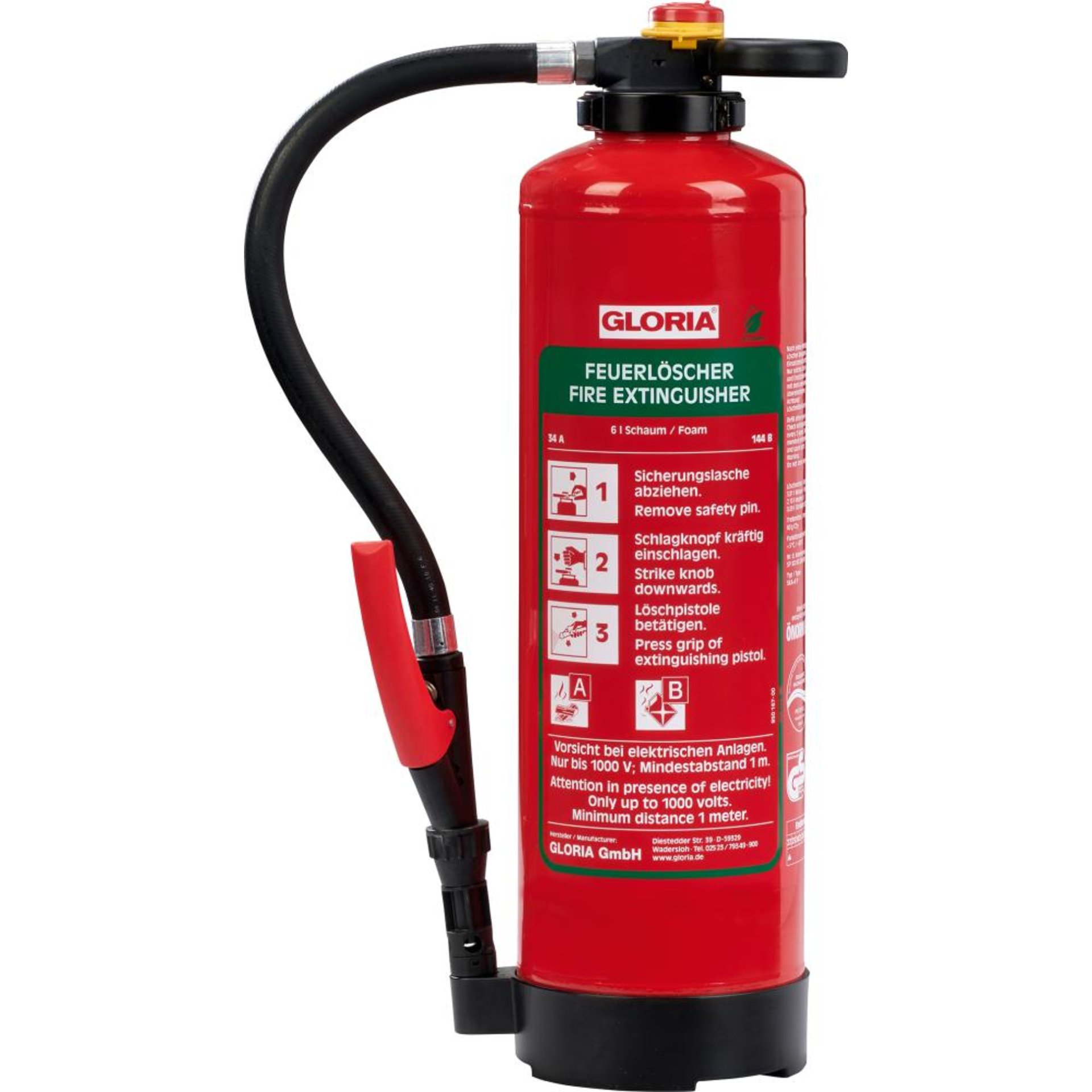 Schaum-Aufladelöscher SKA+6PRO fluorfrei Brandklasse A und B