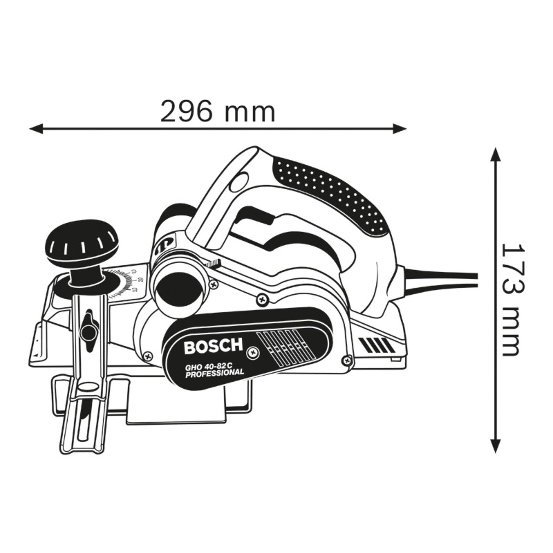 Hobel GHO 40-82 C in L-BOXX