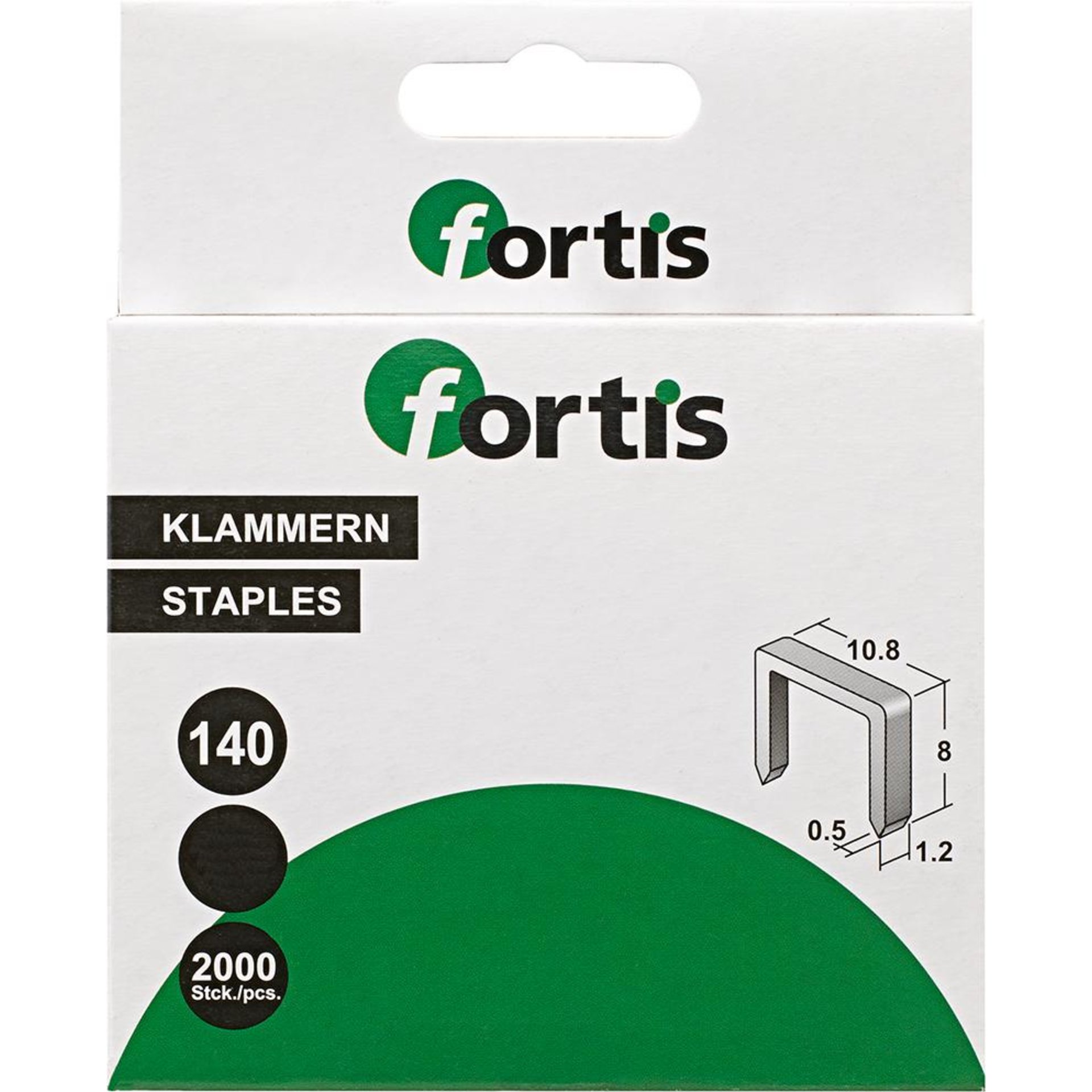 Heftklammer 10 mm a 2000Stk. FORTIS
