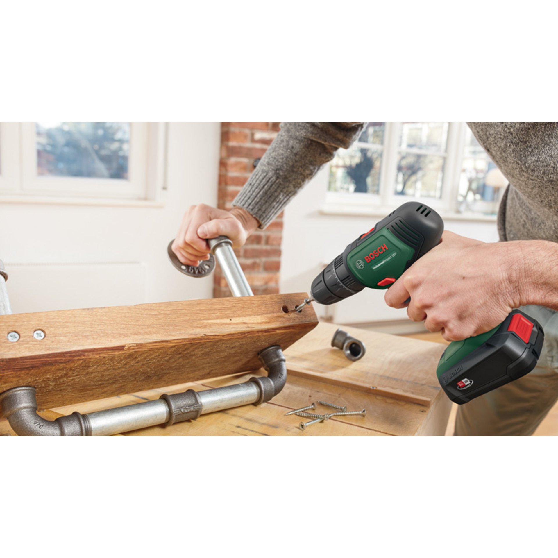 Akku-Bohrschrauber UniversalImpact 18V, 1 x Akku PBA 18V 1.5Ah, Tragekoffer