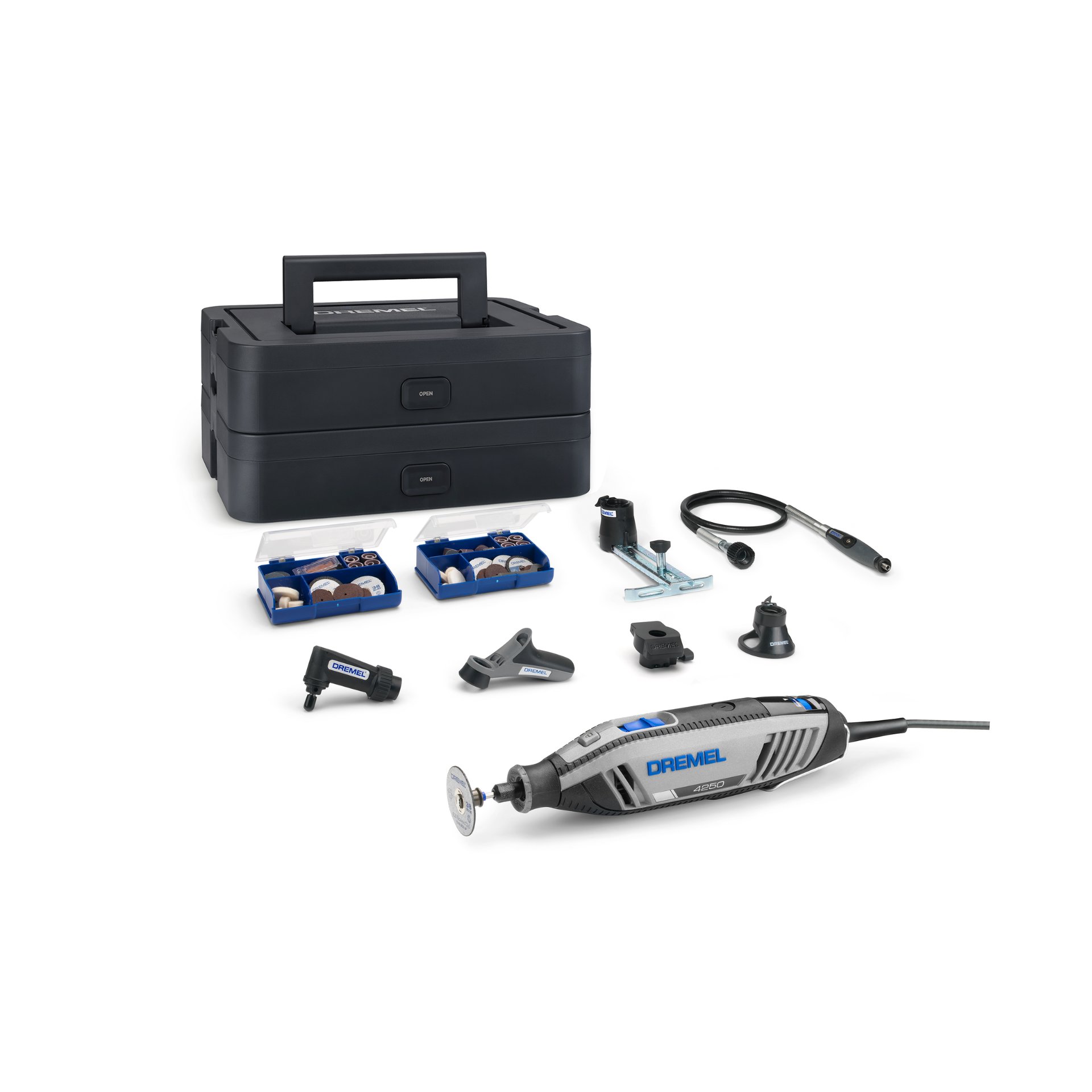 DREMEL® 4250, kabelgebundenes Multitool, 128 Zubehöre, 6 Vorsatzgeräte