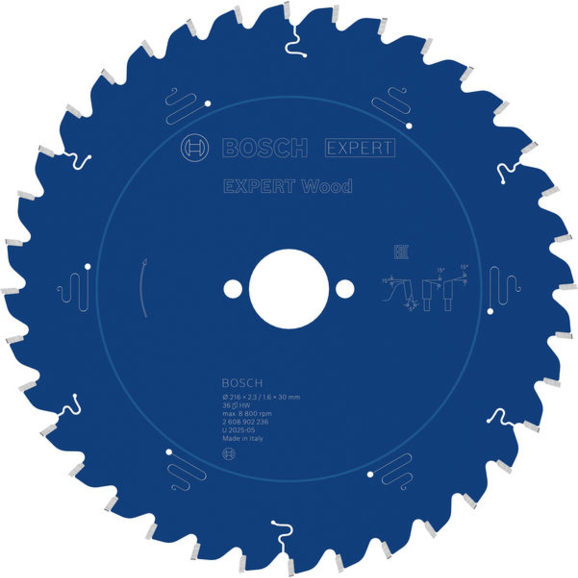 EXPERT Wood Kreissägeblatt, 216x30 mm, Z36