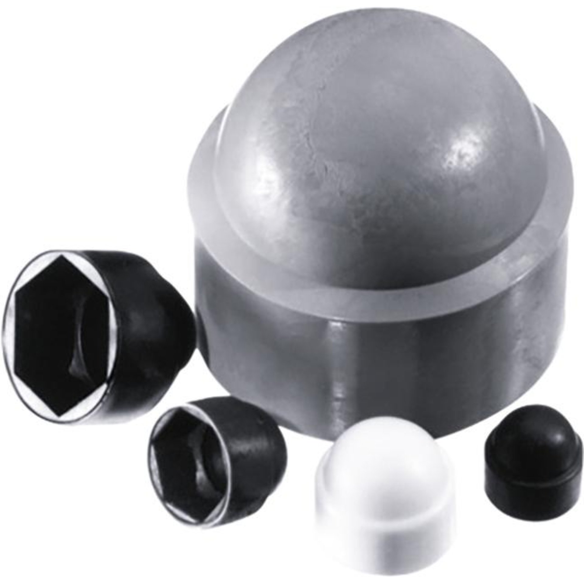 Abdeckkappe für M 6 SW10 grau E-NORMpro Polyethylen