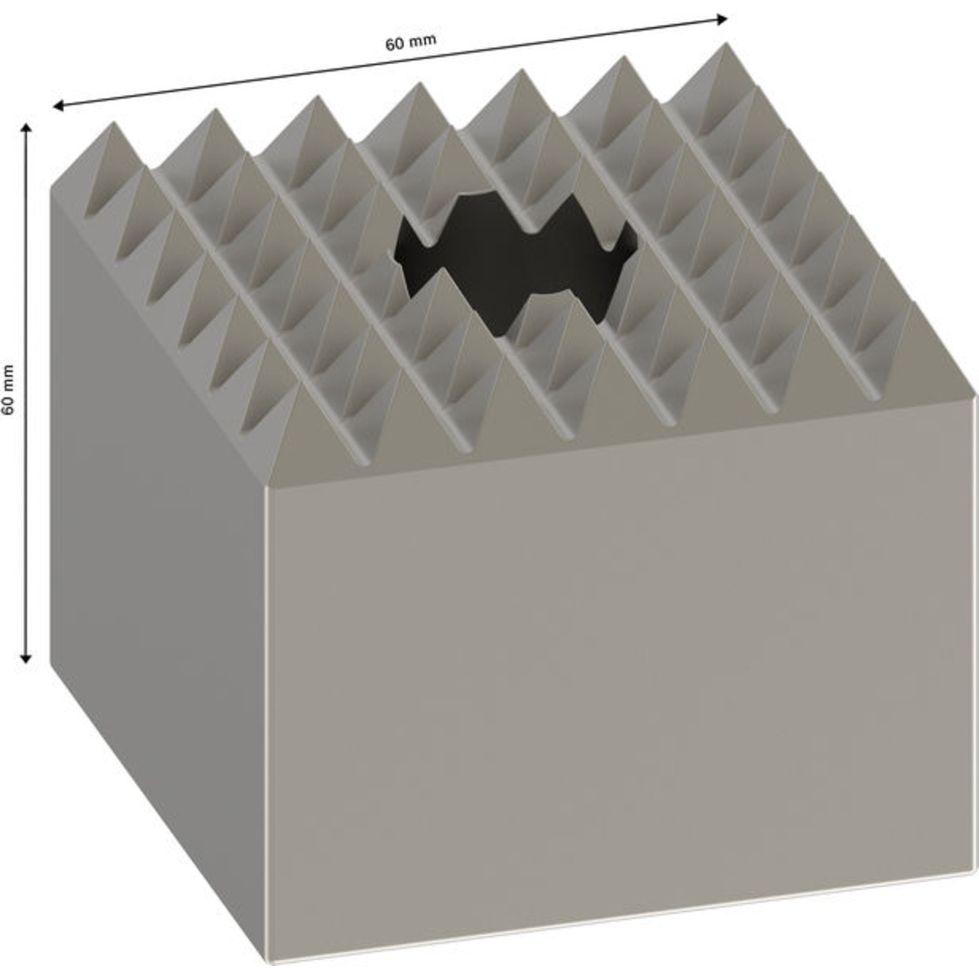 PRO SDS max-4C Stahl-Stockerplatte, 60 x 60 mm