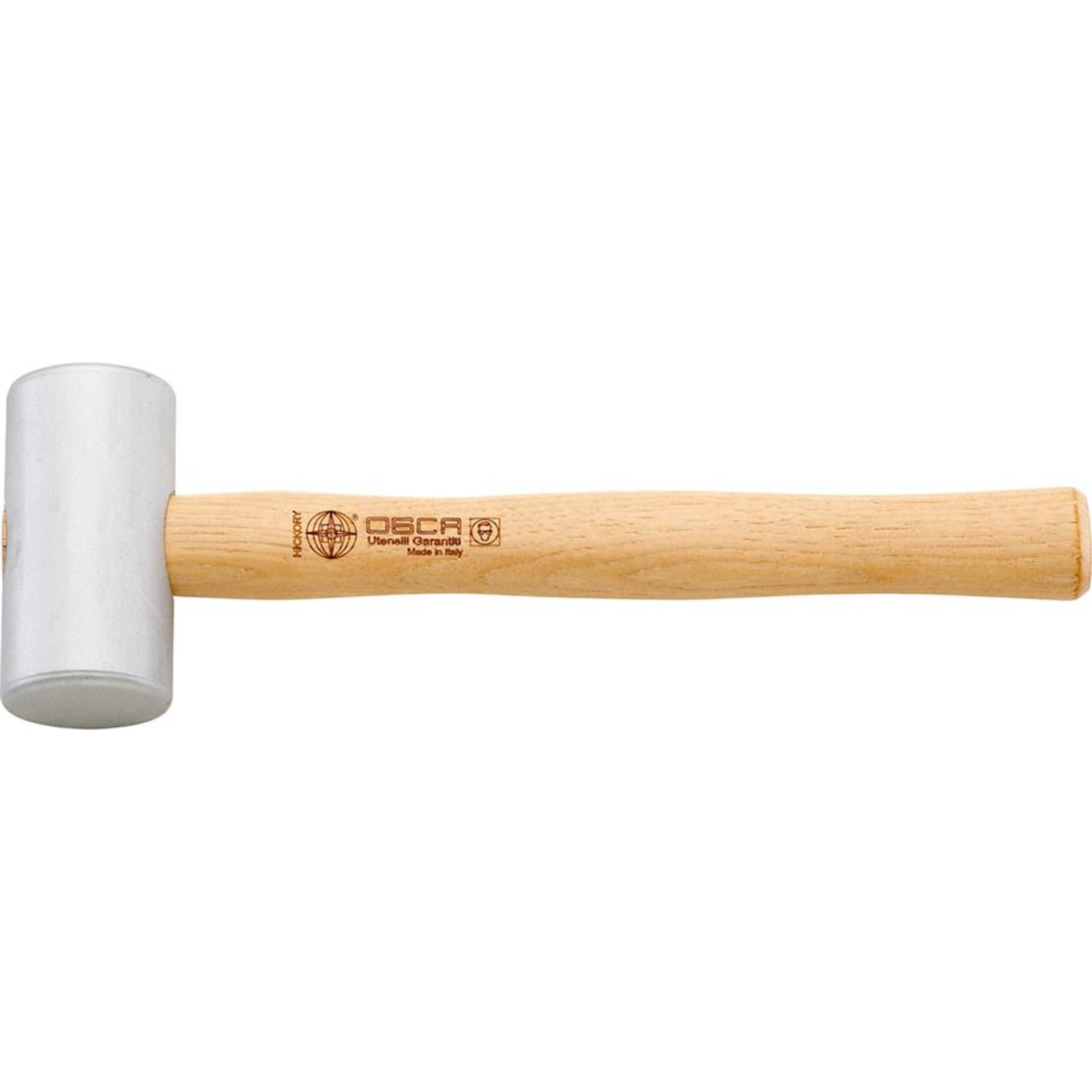 Aluminiumhammer 1000g zylindrisch mit Hickorystiel DIN 6491 OSCA
