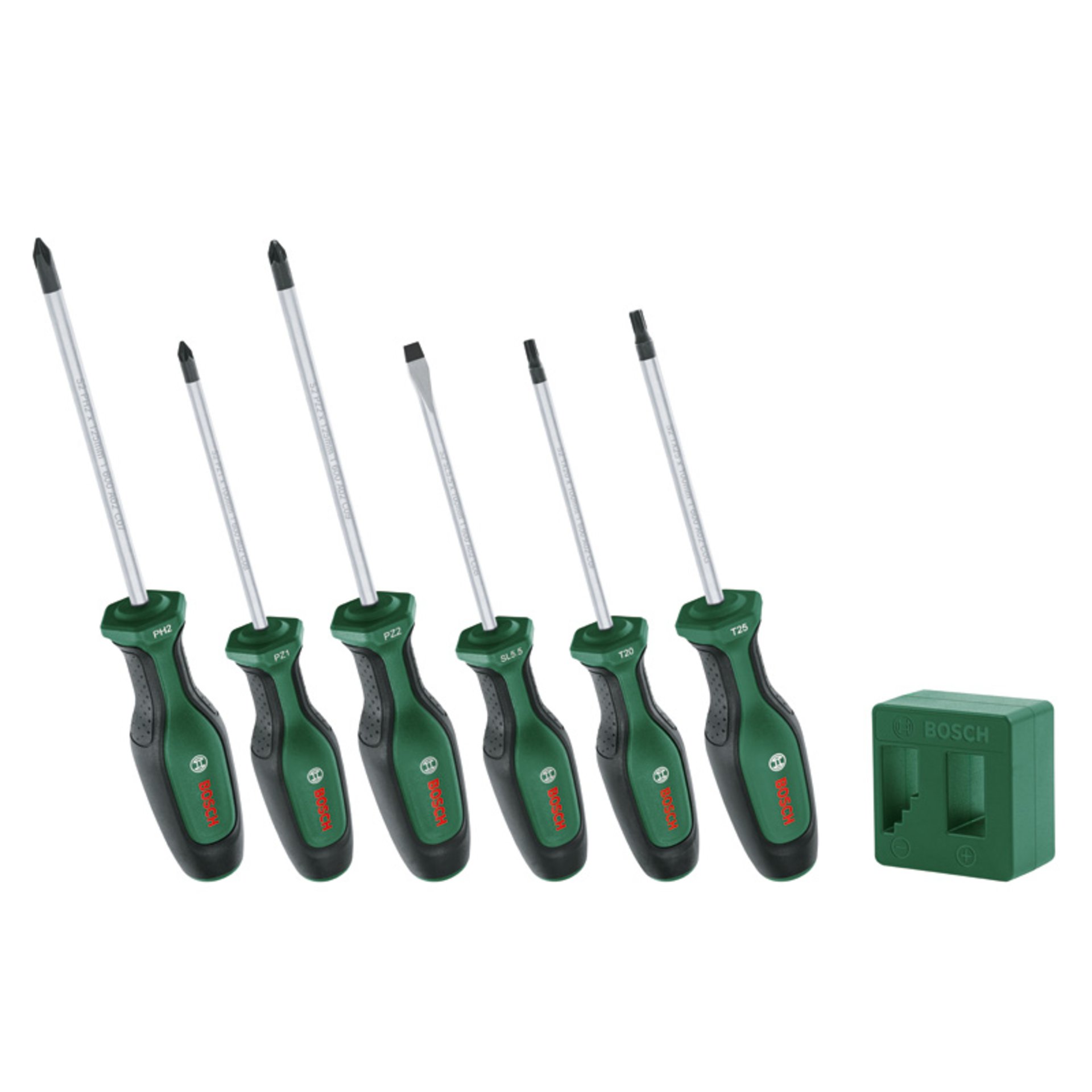 Handwerkzeuge Schraubendreher-Set, 6-tlg. + Magnetisierer