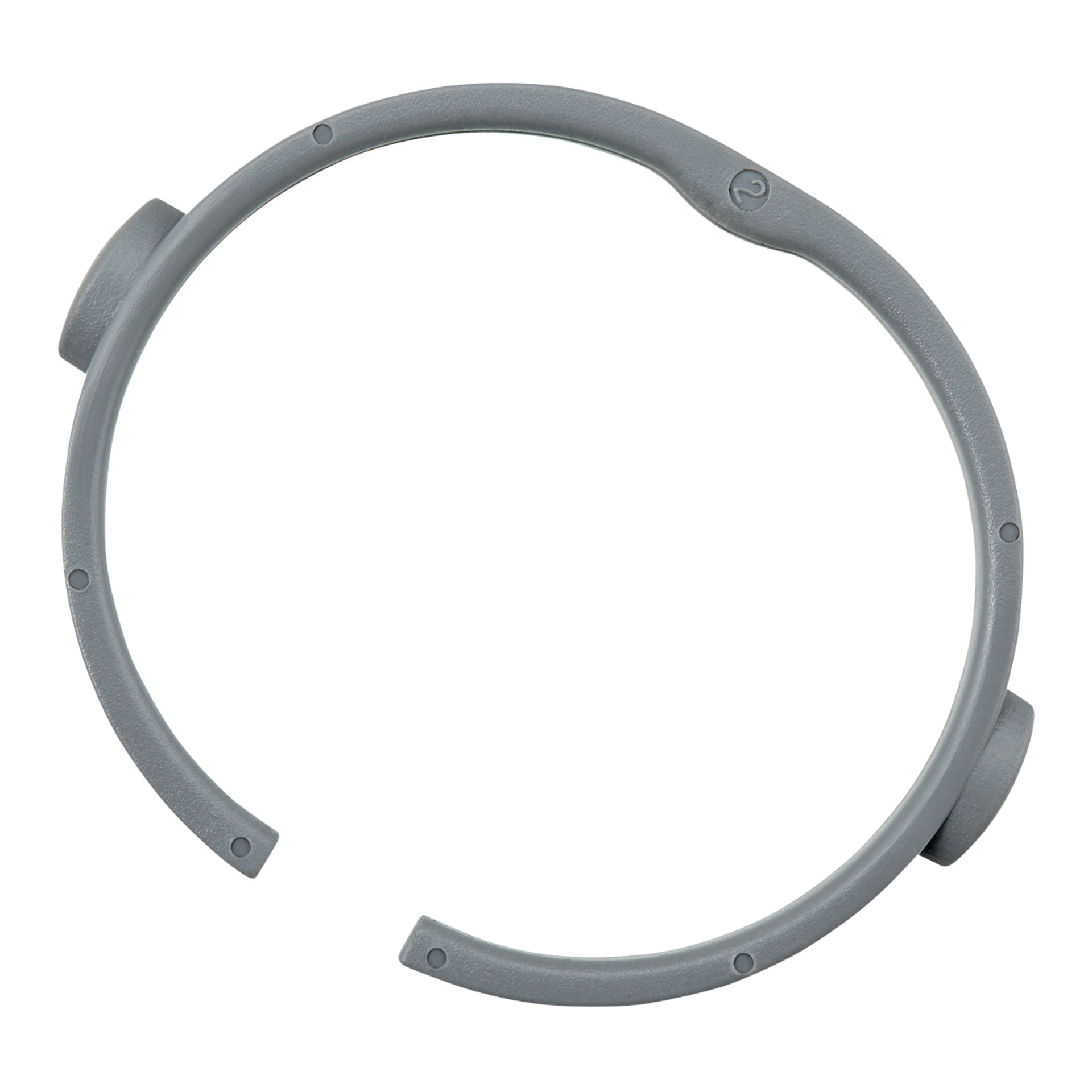Clip-Spannring grau