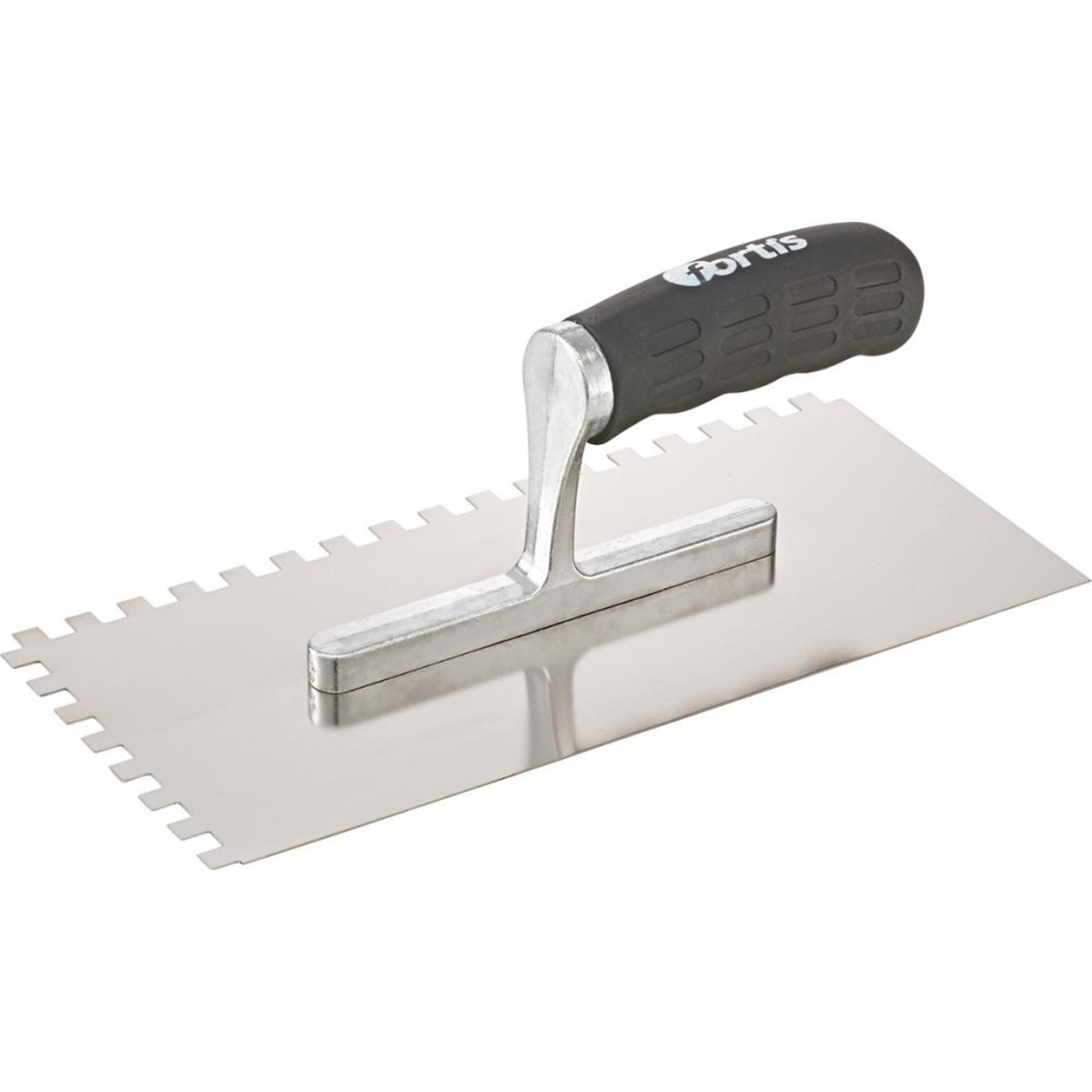 Glättekelle gezahnt rostfrei 8x 8mm Softgriff FORTIS