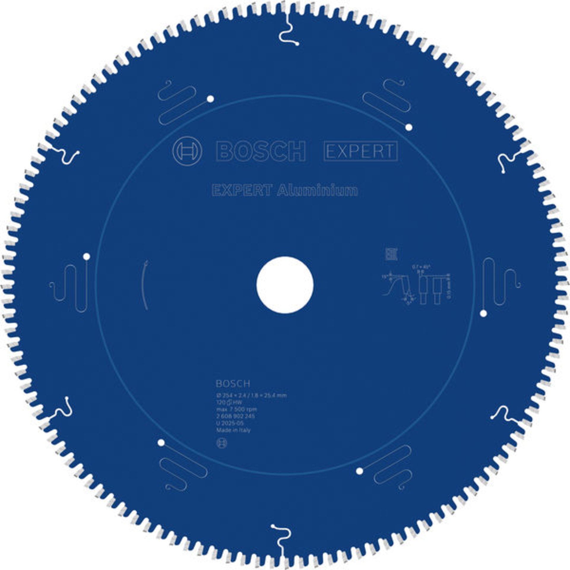 EXPERT Aluminium Kreissägeblatt, 254x25,4 mm, Z120