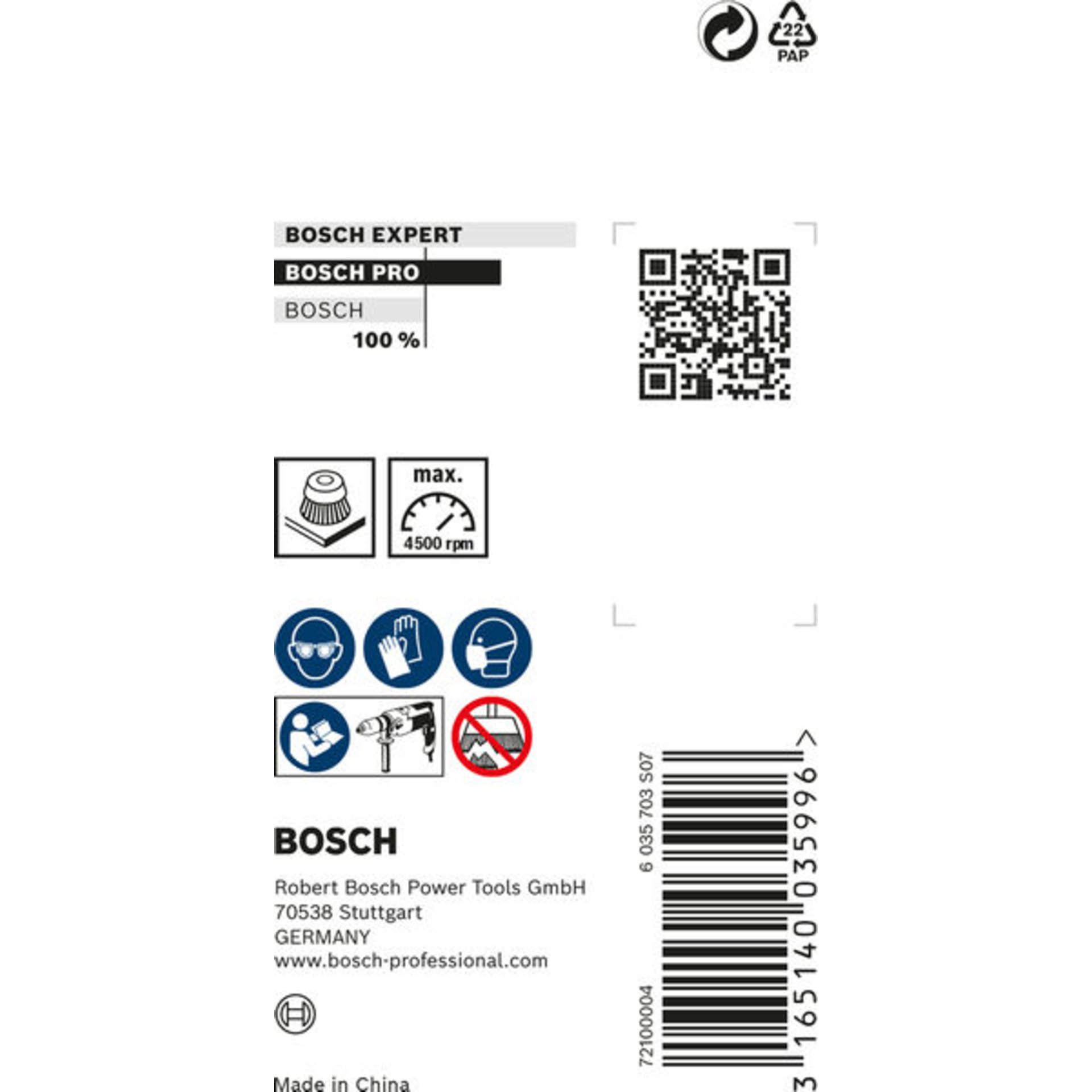 PRO Multi Material clean Topfbürste, gerader Schaft, 50 x 0,2 mm