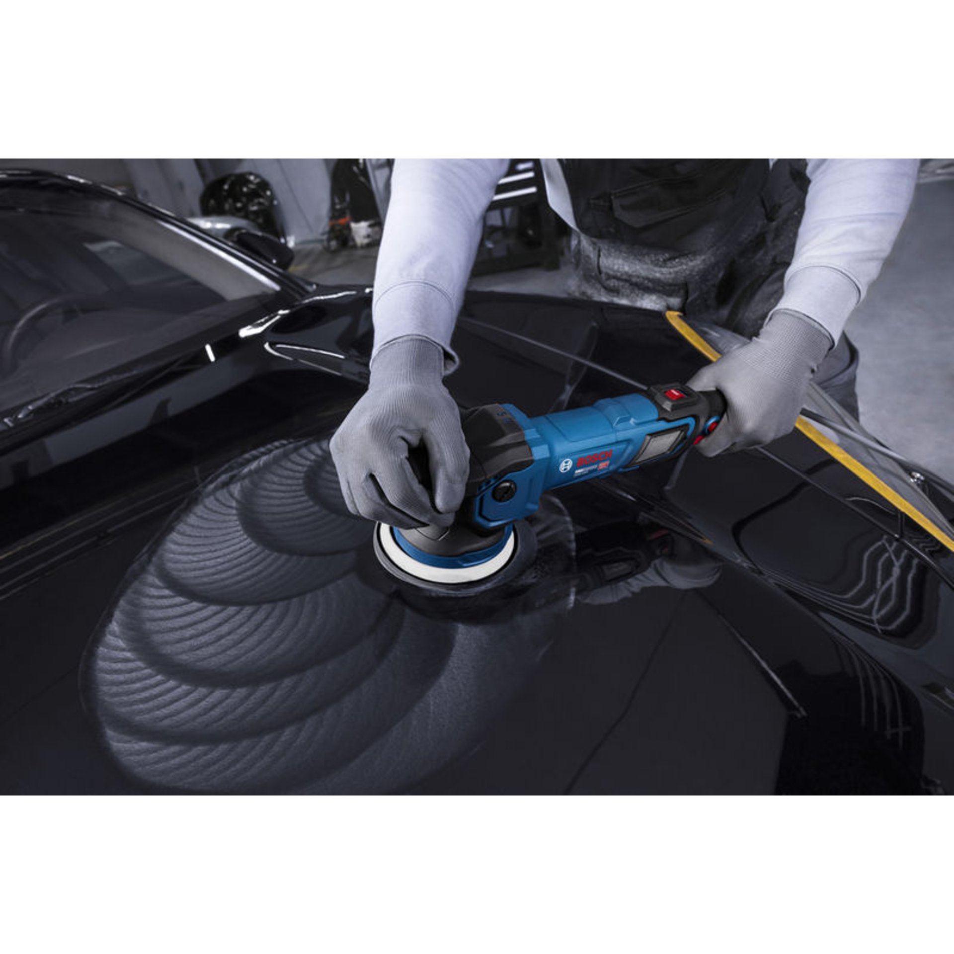 Polierer GPX9-125S, Schwamm 130 mm, Bosch Professional Werkzeugtasche