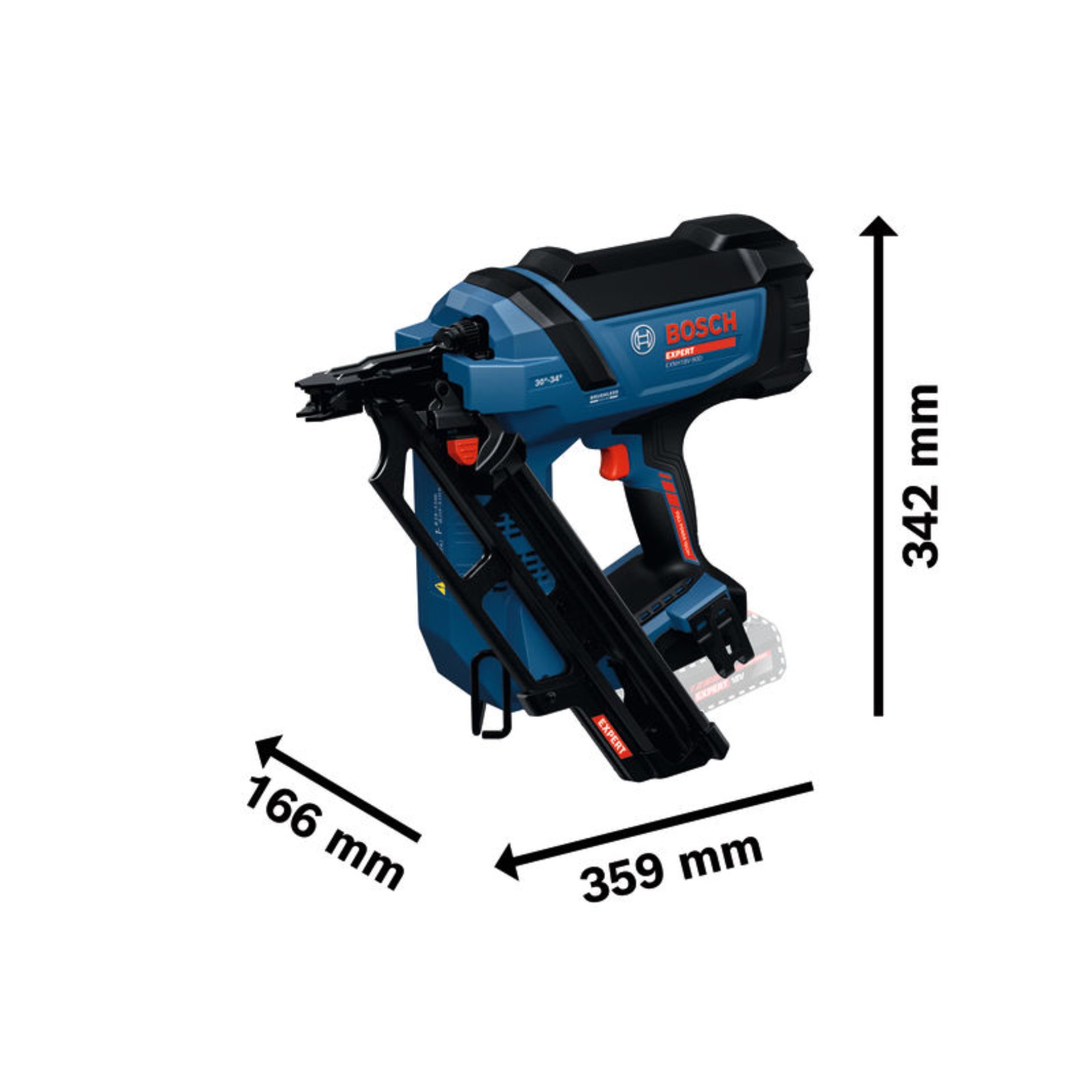 Akku-Holznagler EXNH18V-90D in XL-BOXX