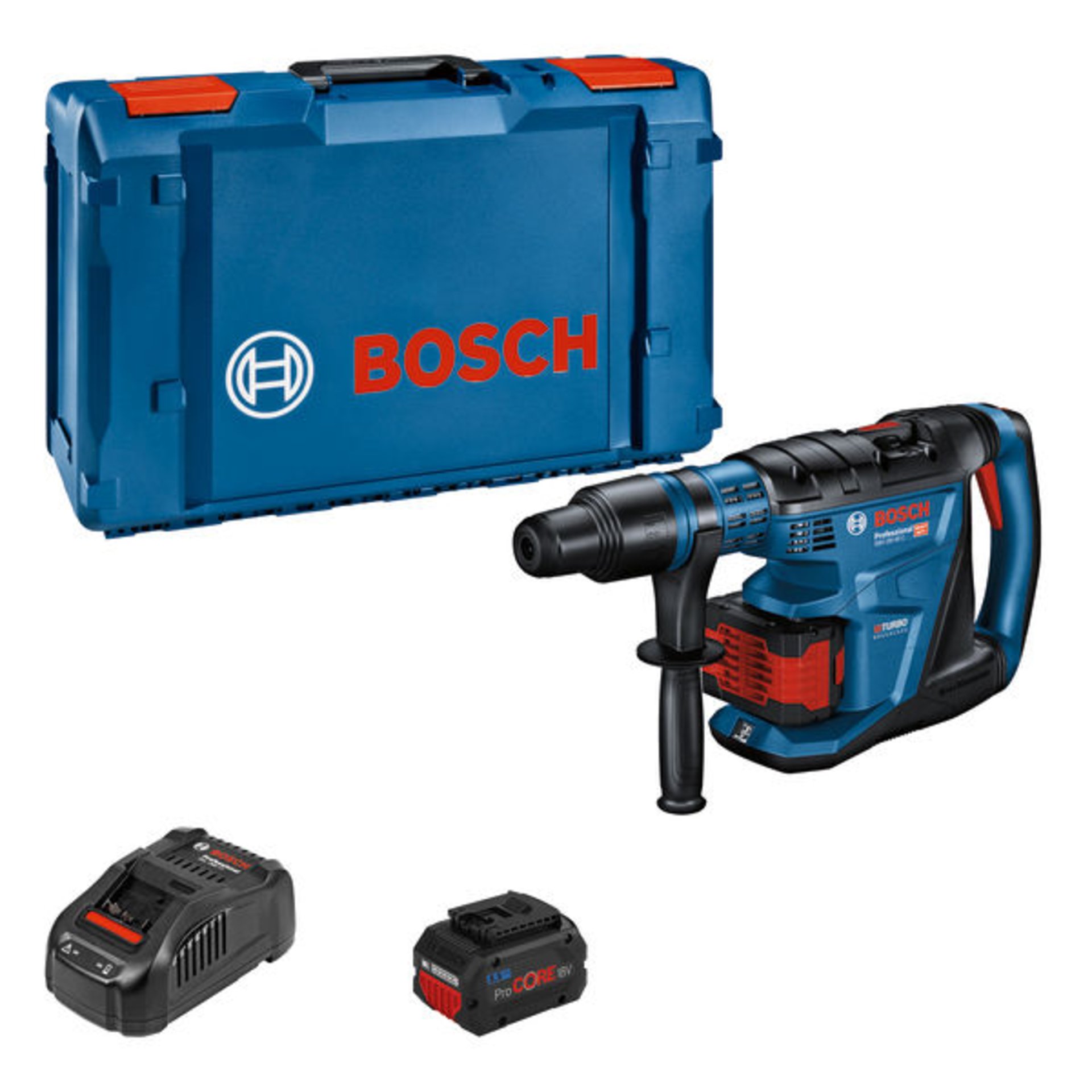 Akku-Bohrhammer mit SDS max GBH 18V-40 C, 2 x Akku ProCORE18V 5.5Ah in XL-BOXX
