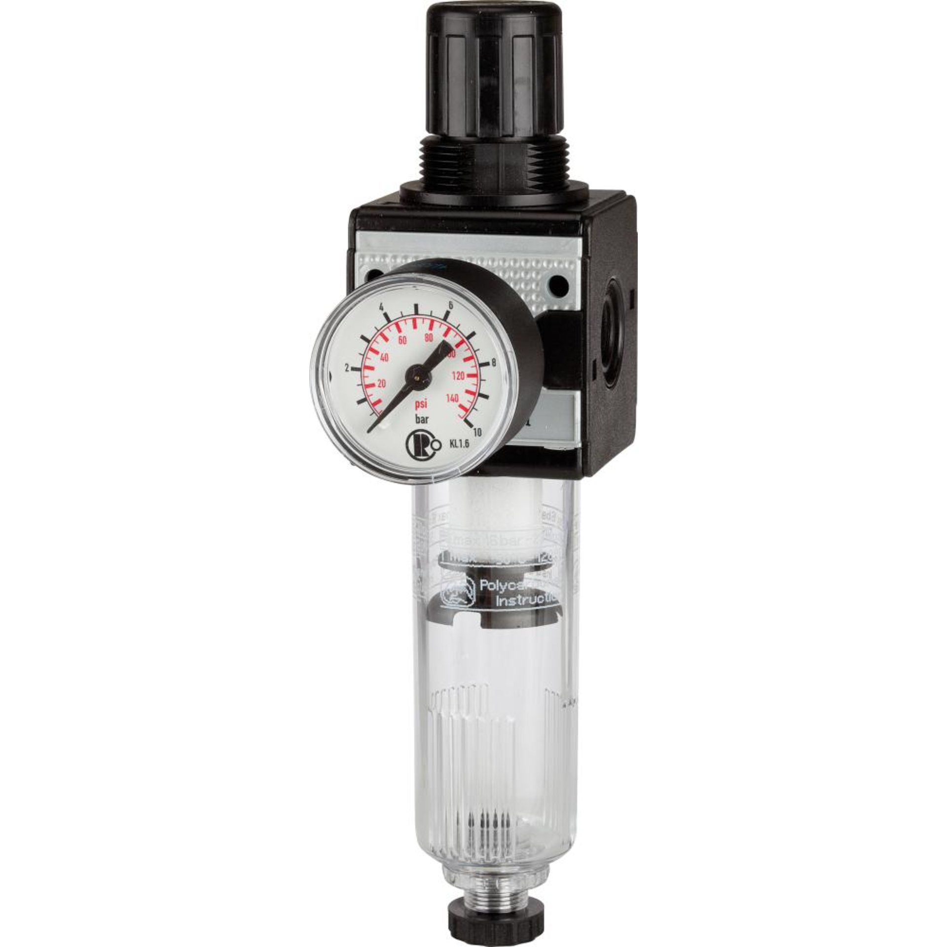 Filterregler multifix mitManometer BG1 0,5-10bar G1/4" RIEGLER