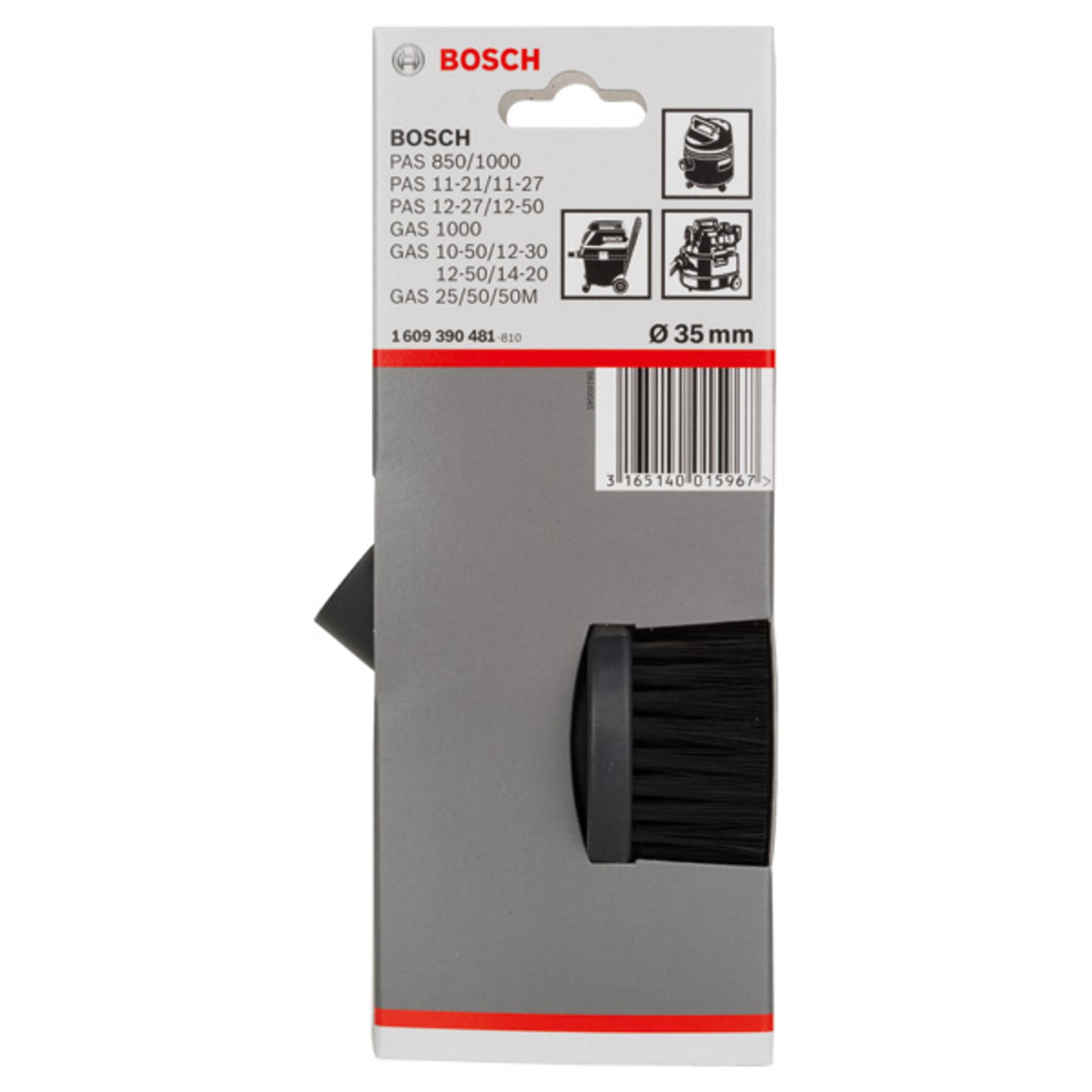 Saugbürste rund für Bosch-Sauger mit 35-mm-Rohren