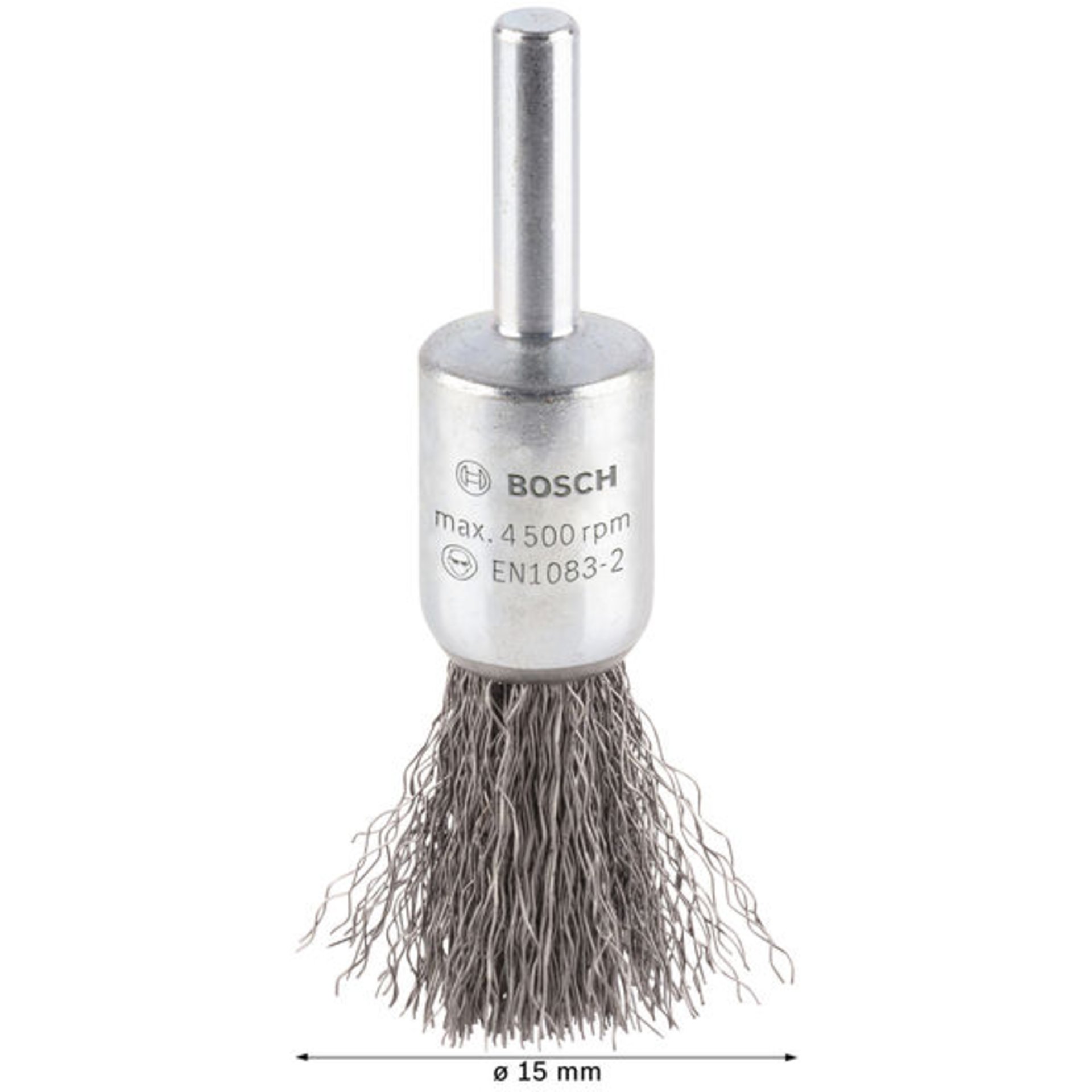 PRO Metal clean Topfbürste, gerader Schaft, 15 x 0,2 mm