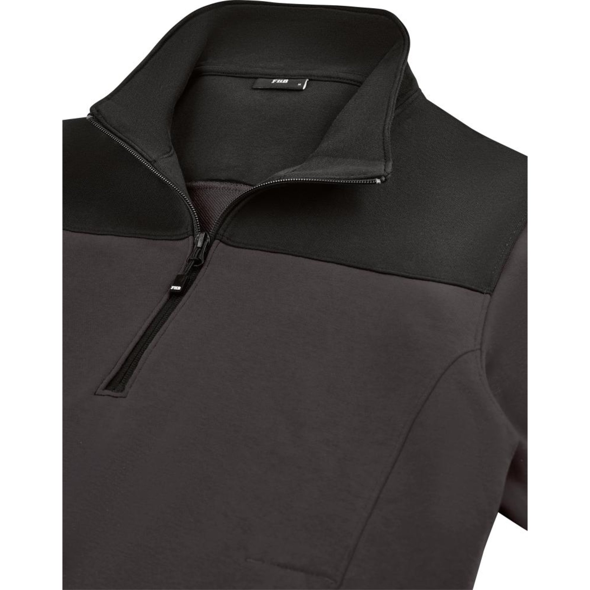 Zip-Sweatshirt ROB anthrazit-schwarz 2XL unisex FHB