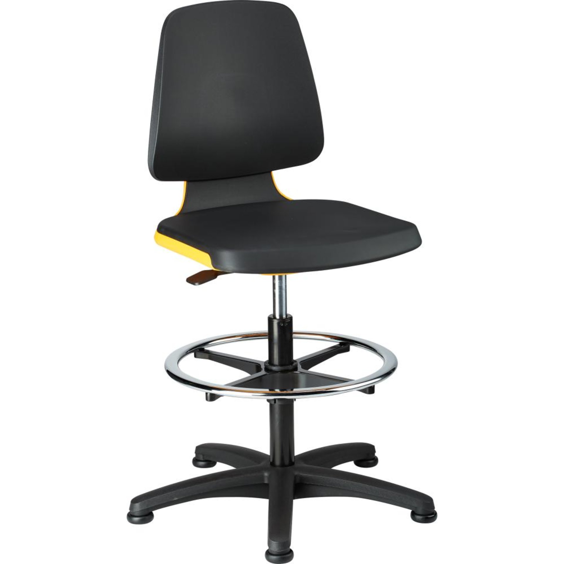 Bimos Arbeitsstuhl Labsit 3, PU orange Sitzhöhe 520-770 mm