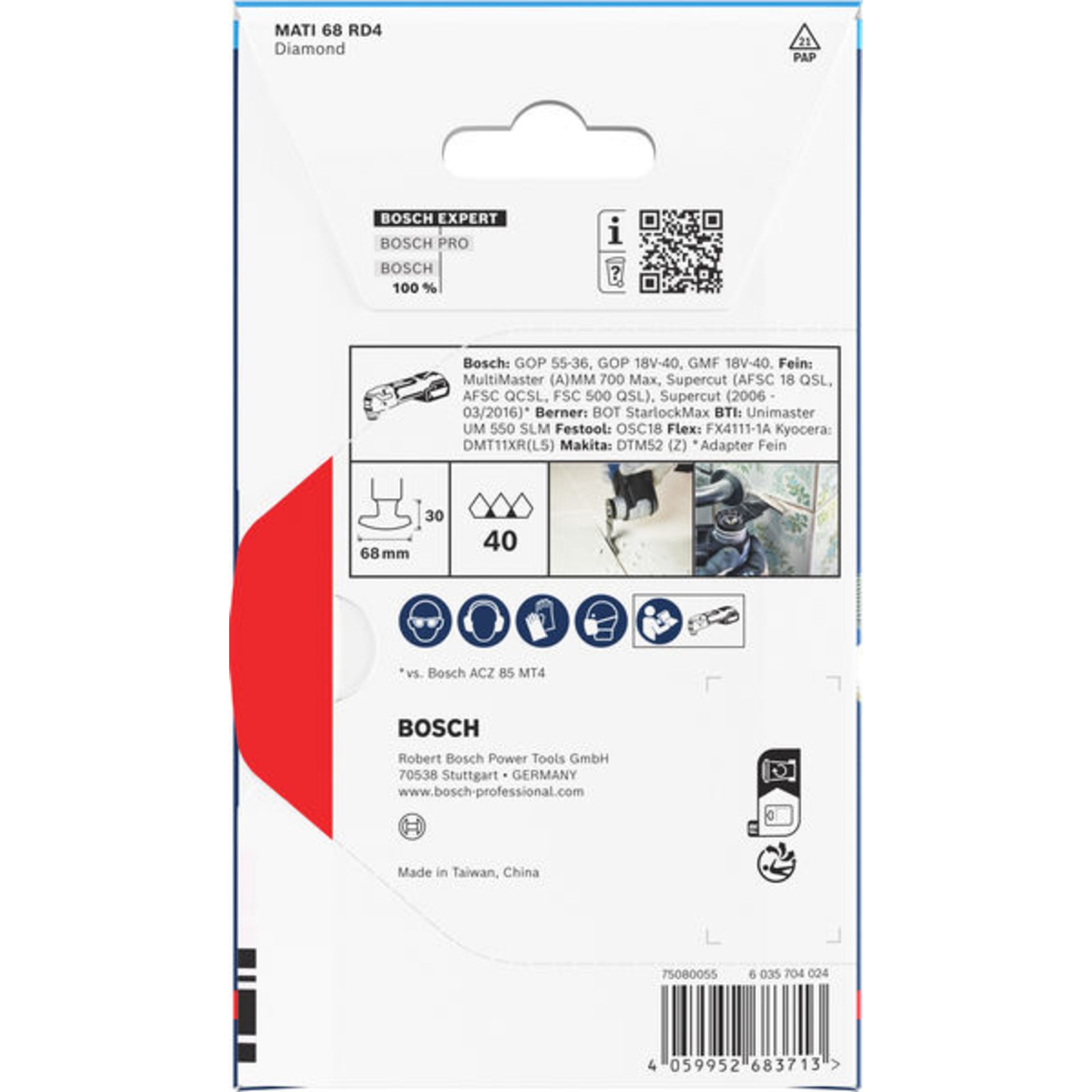 EXPERT MATI 68 RD4 Corner Blade, 68 x 30 mm