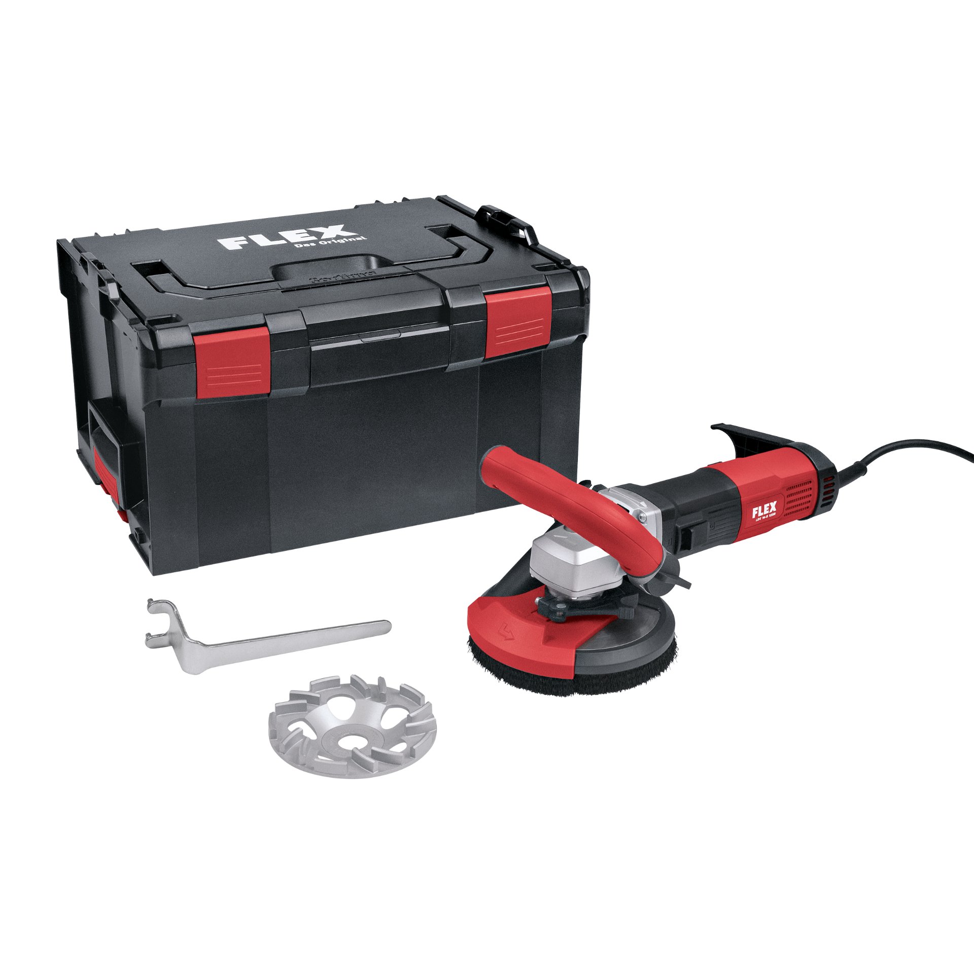 Sanierungsschleifer mit variabler Drehzahl für randnahes, staubfreies Schleifen, 125 mm LDE 16-8 125 R, Kit TH-Jet