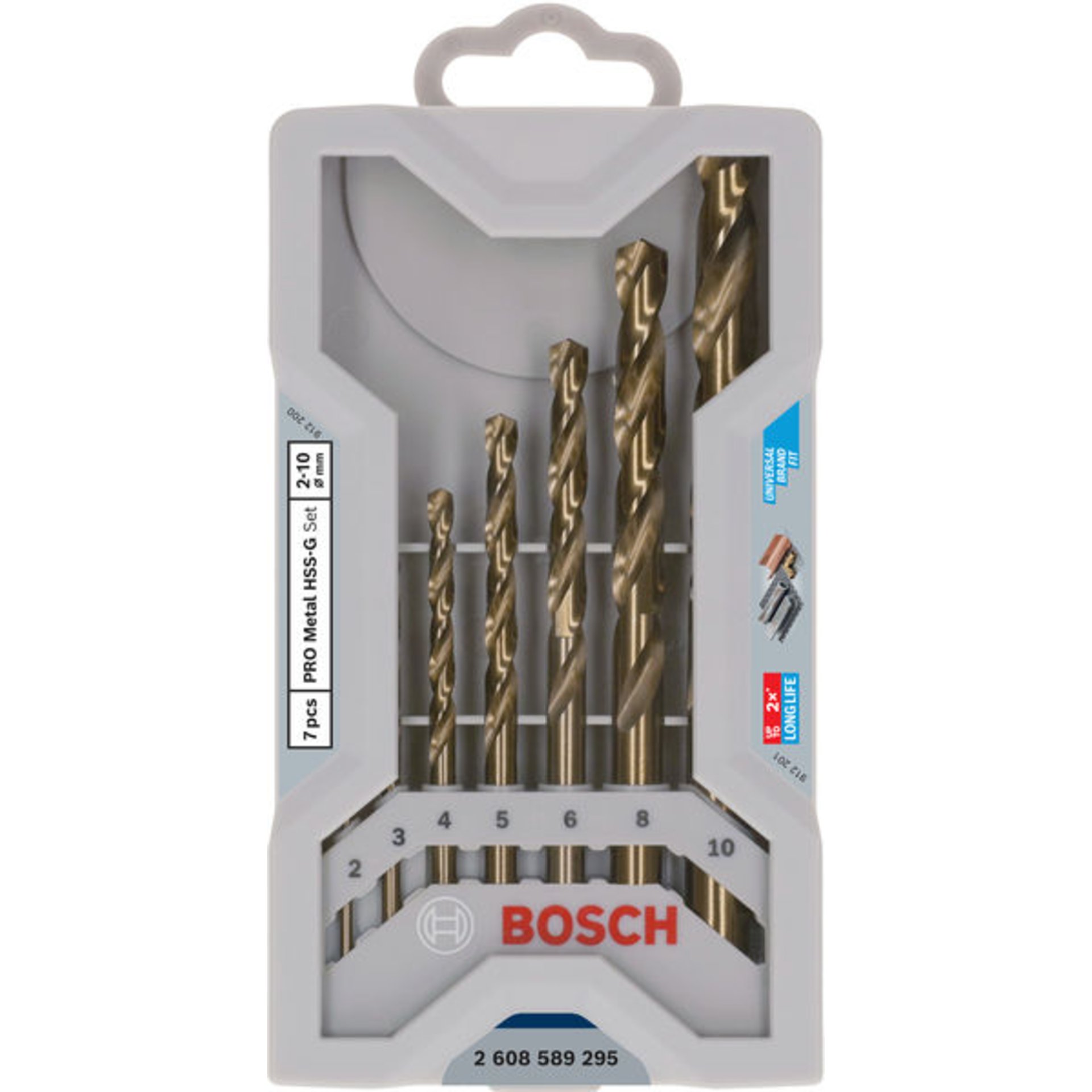 PRO Metal HSS-G Spiralbohrer Set, 7-tlg.