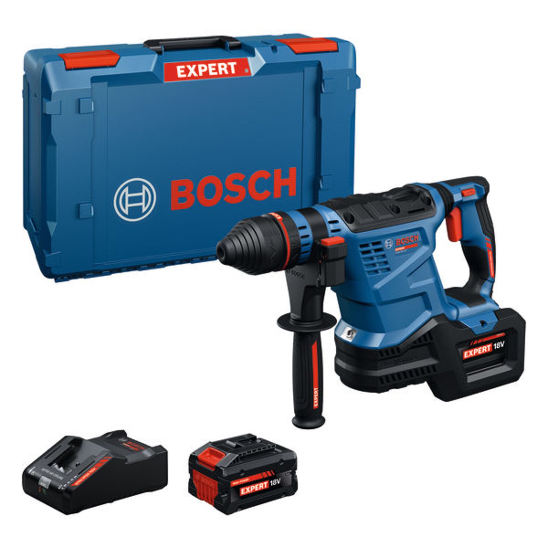 Akku-Bohrhammer mit SDS plus EXBH18V-32F,  2 x EXBA18V-80, XL-BOXX
