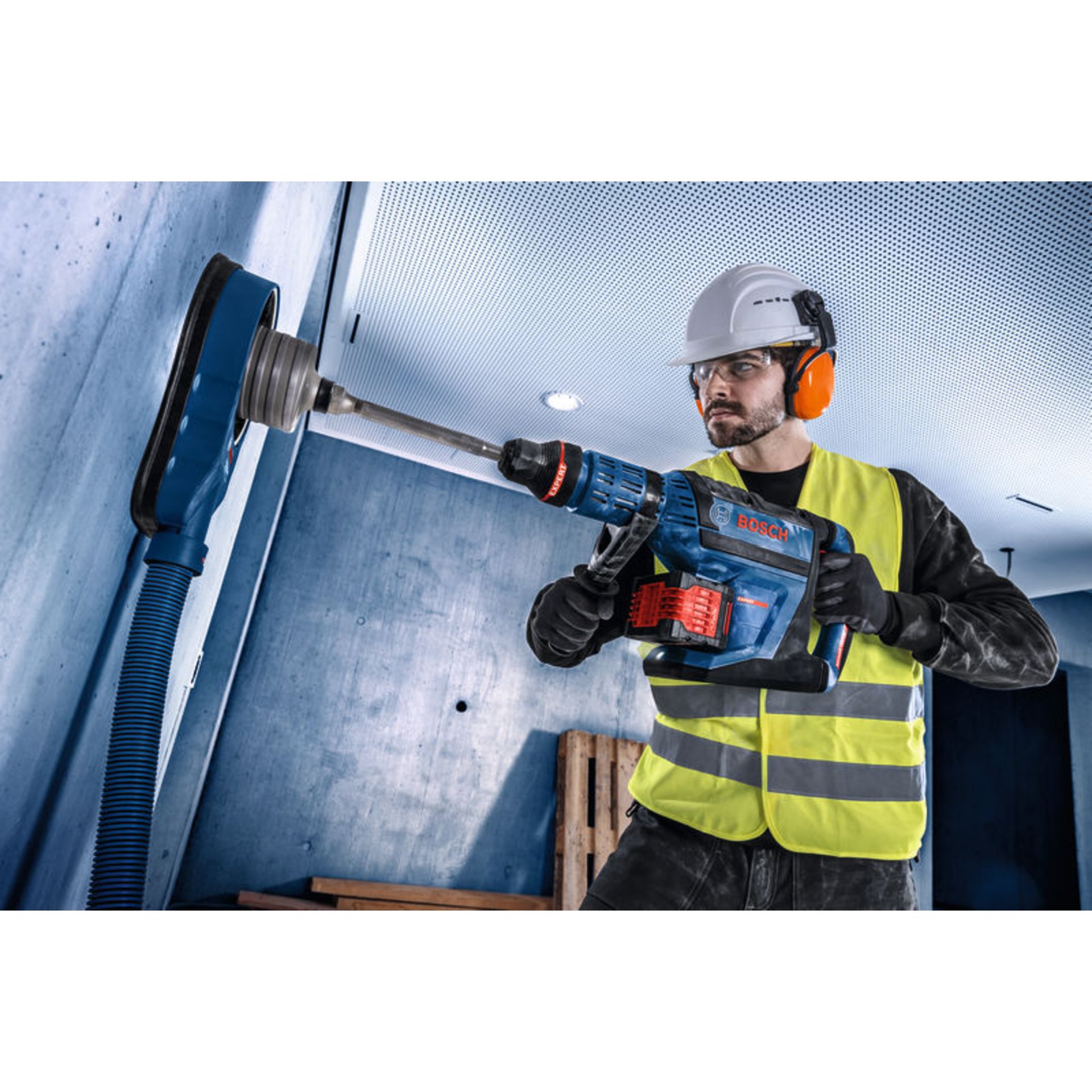 Akku-Bohrhammer mit SDS max EXBH18V-45, XL-BOXX