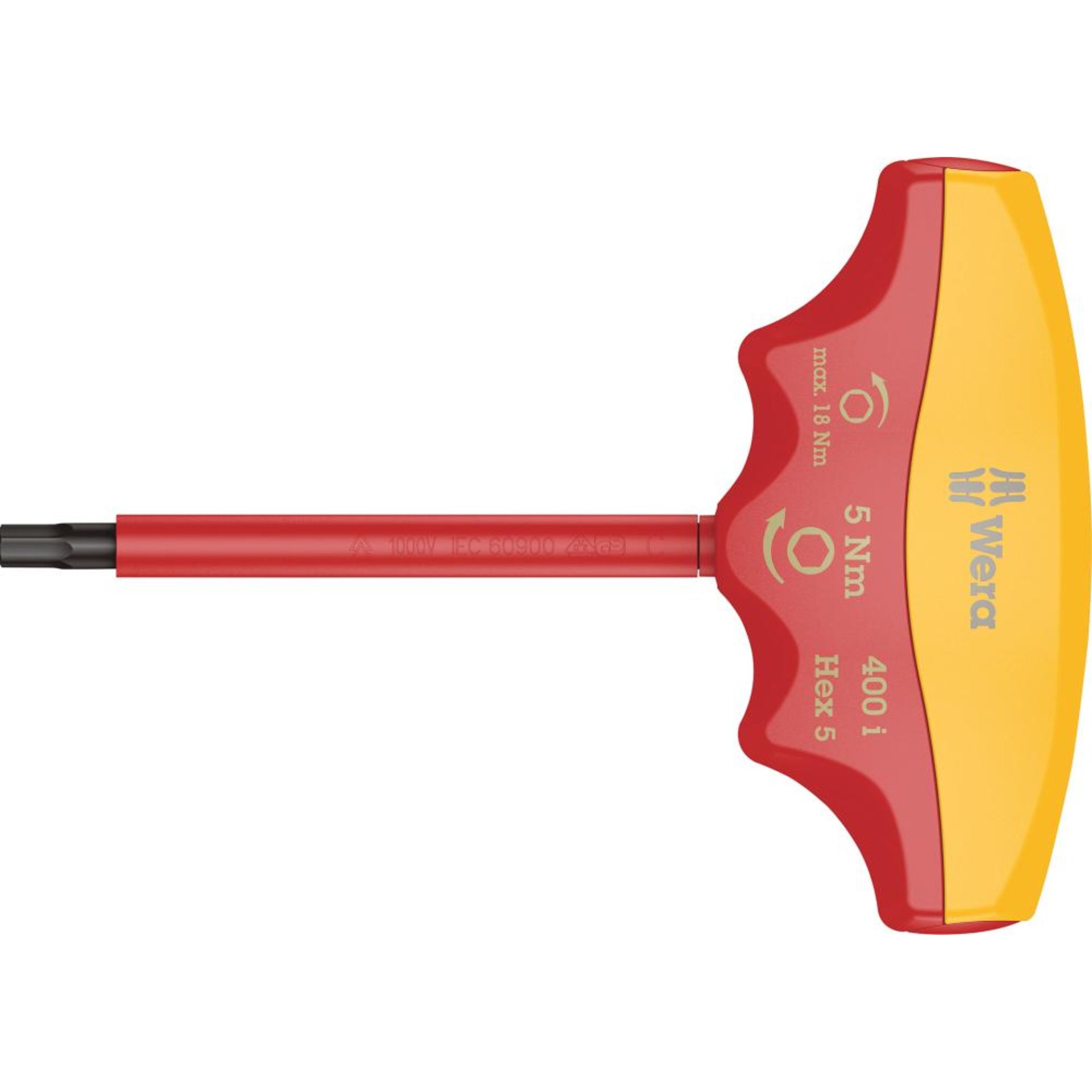 Drehmomentindikator VDE mit T-Griff 4x90mm 5Nm Wera