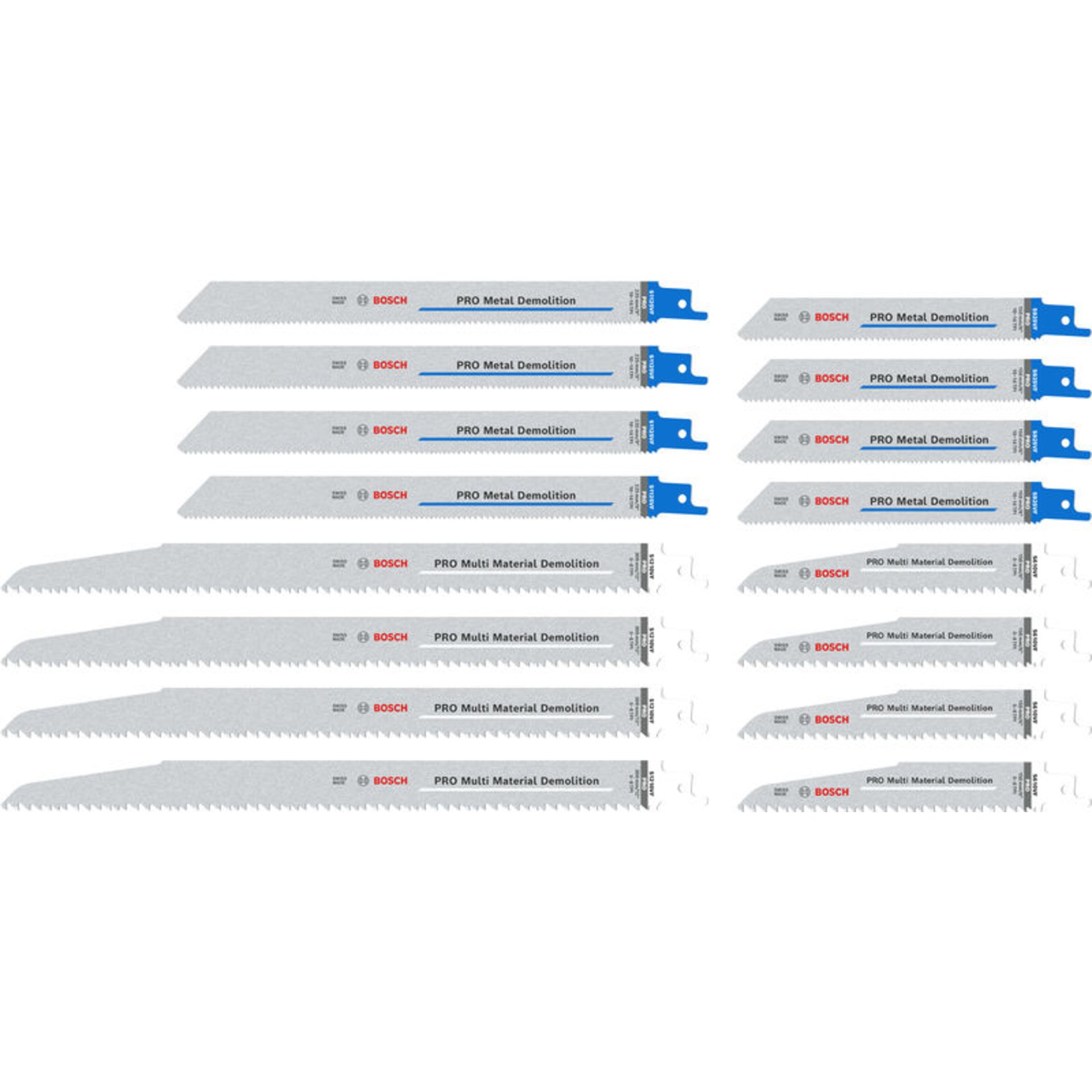 PRO Tough Box Demolition Säbelsägeblatt Set, 16-tlg.