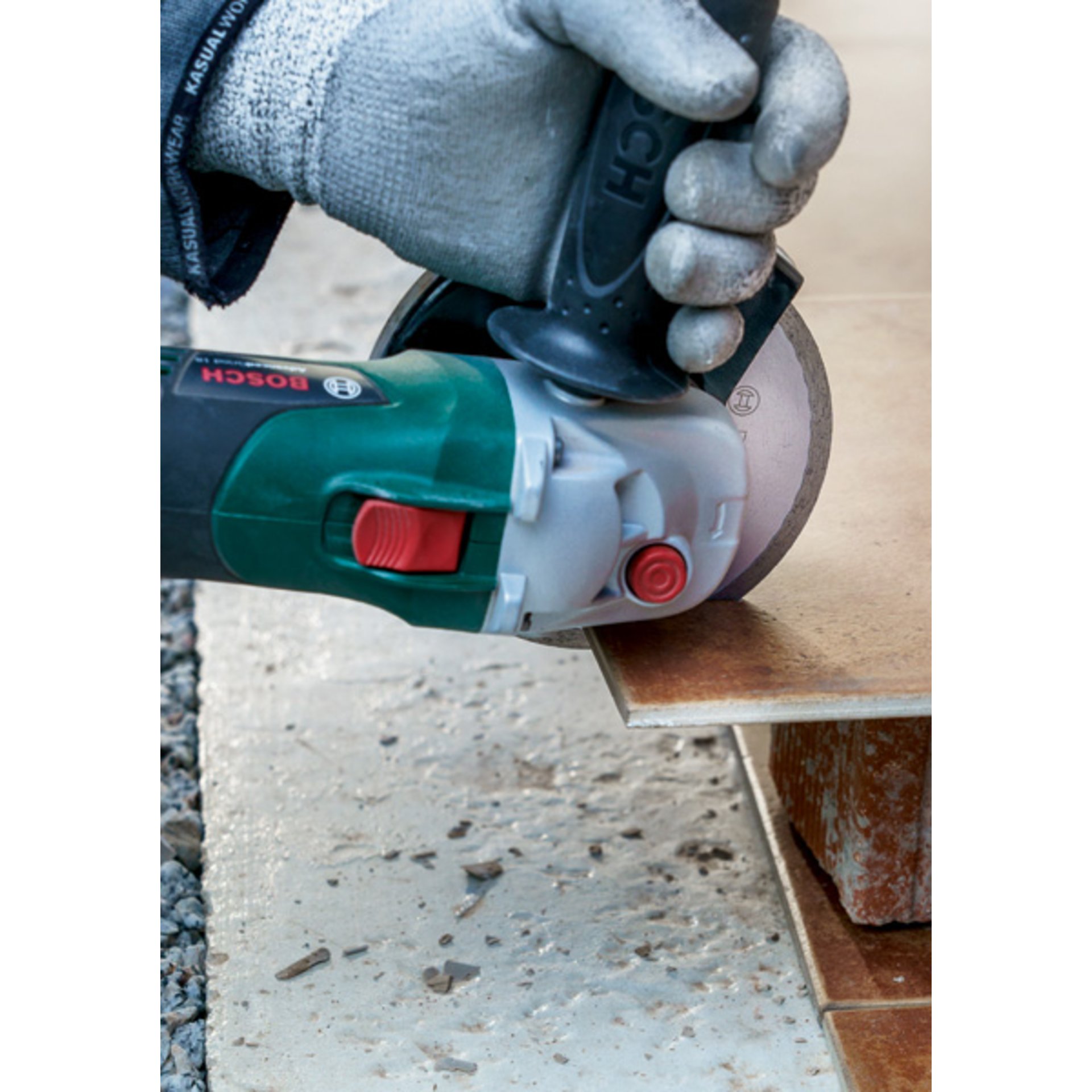 Diamanttrennscheibe für Fliesen und Baumaterial, Durchmesser: 115 mm, 2er-Pack