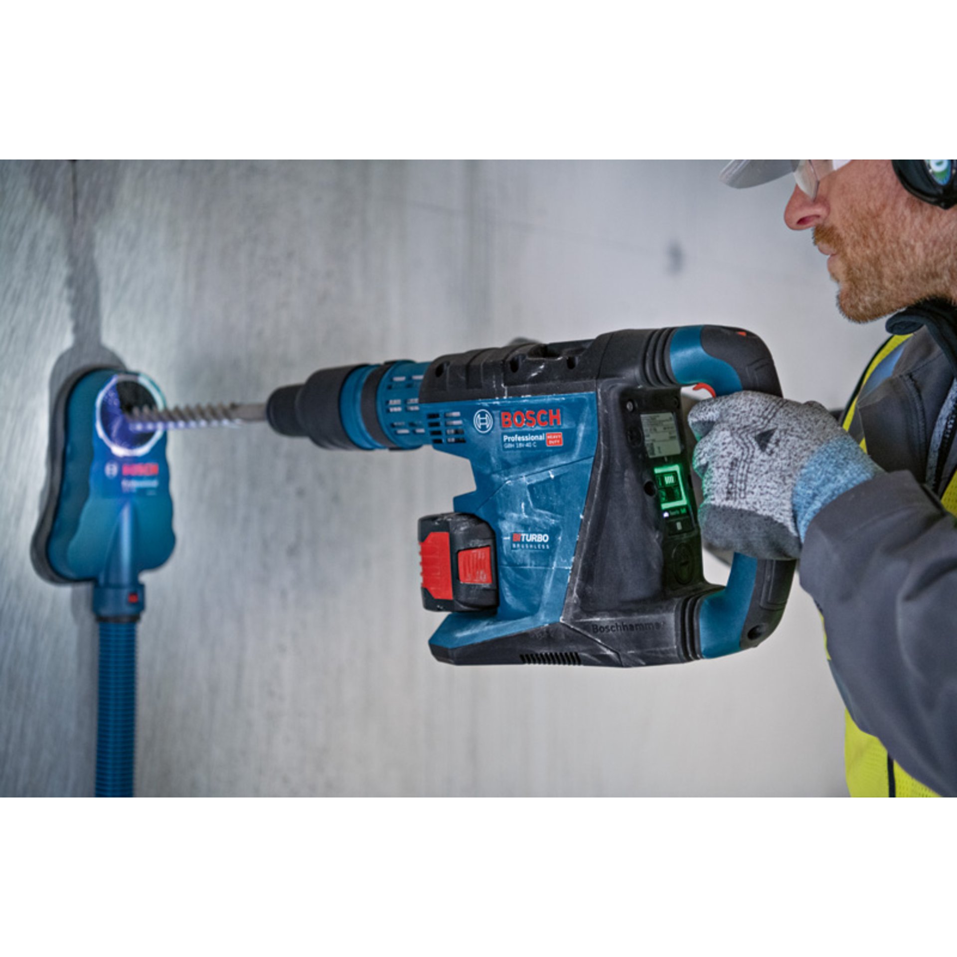 Akku-Bohrhammer mit SDS max GBH 18V-40 C, 2 x Akku ProCORE18V 8.0Ah in XL-BOXX