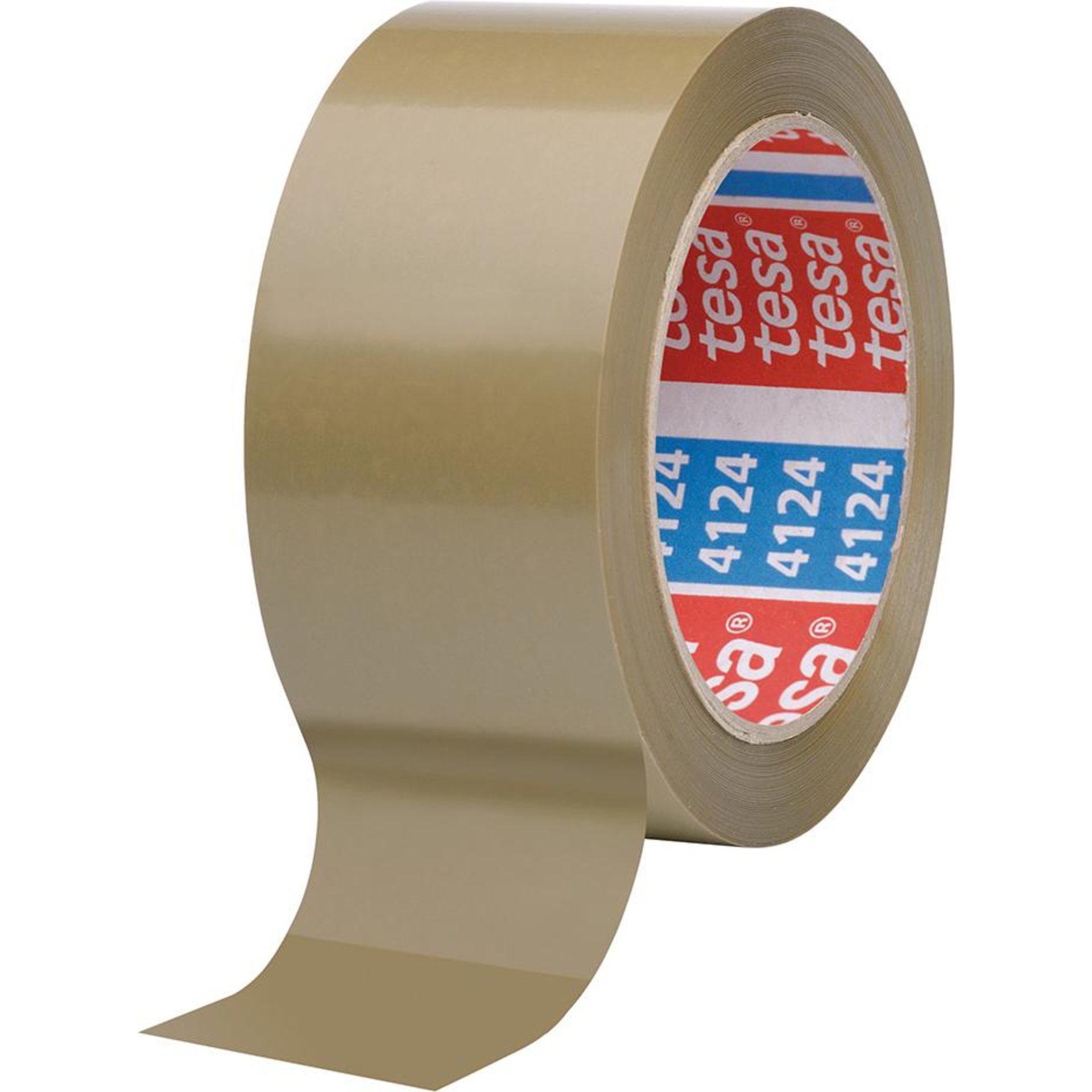 tesapack 4124 PVC 66m x 50mm, braun 50mmx66m chamois tesa