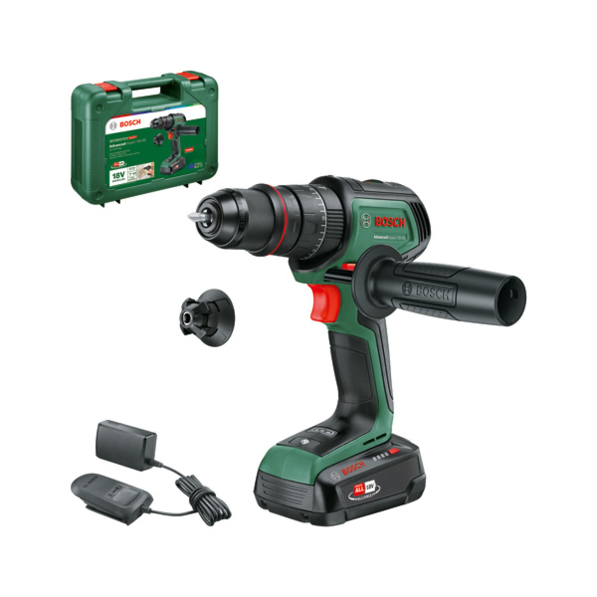 Akku-Schlagbohrmaschine AdvancedImpact 18V-80 QuickSnap,  1 x Akku PBA 18V 2.5Ah