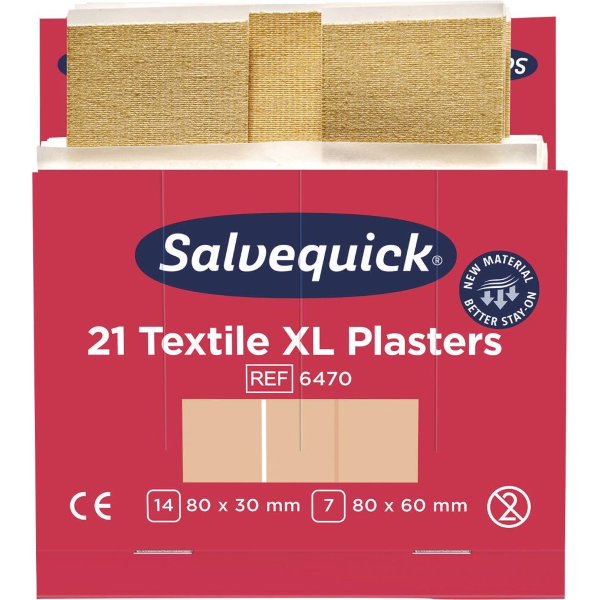 Salvequick Nachf.6x21Pfl.Textil extra groß