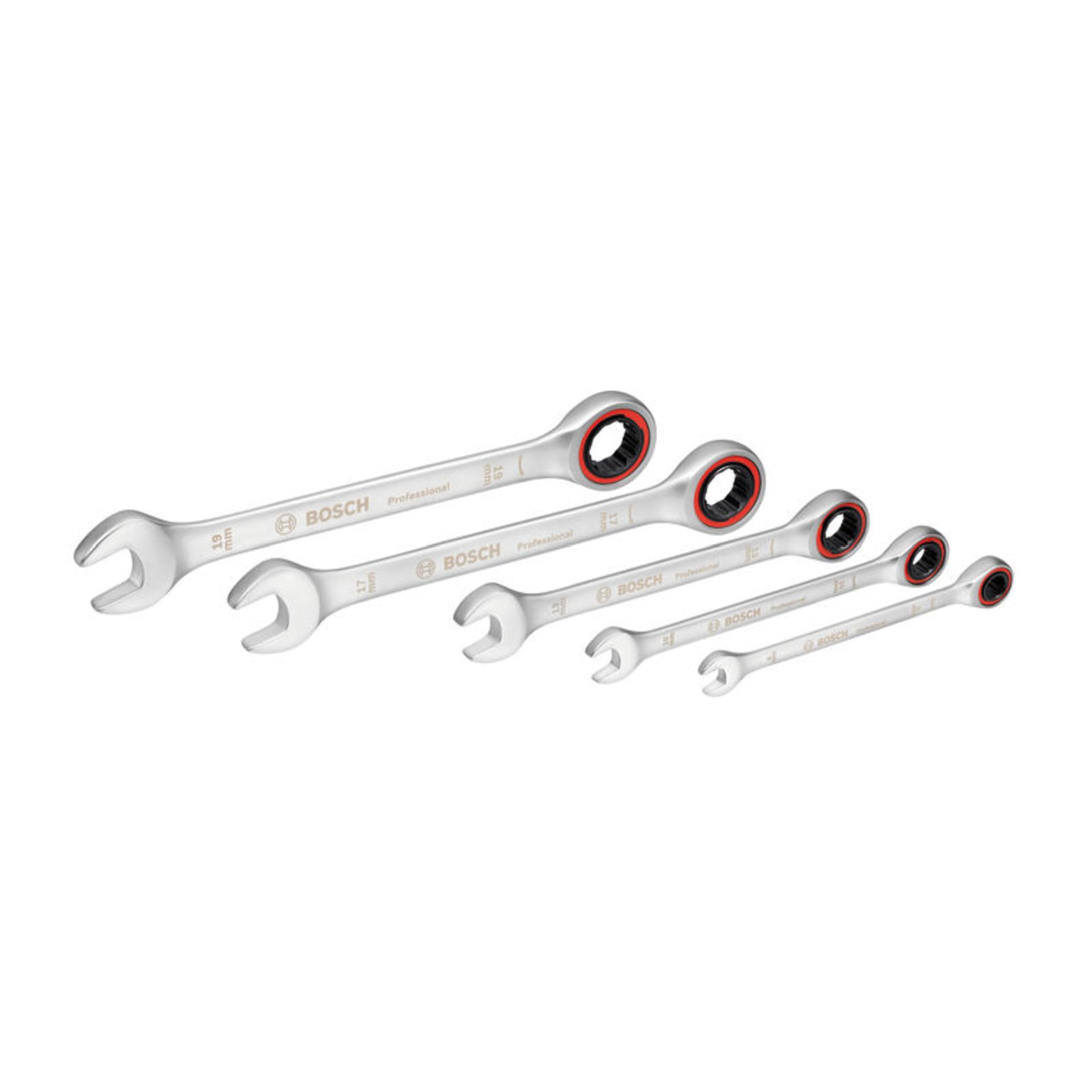 Ratschen-Einmaulschlüssel-Set, 5-teilig