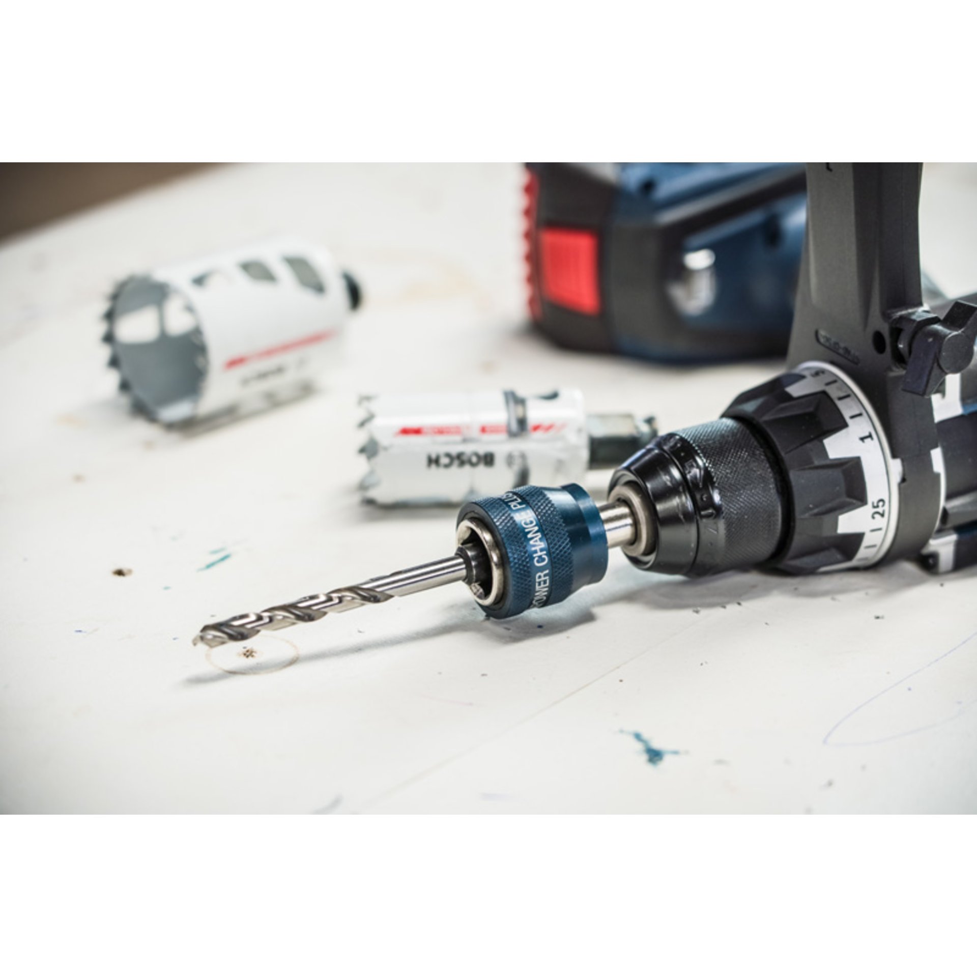 EXPERT Power Change Plus Adapter mit Aufsteckhalter, SDS-Plus