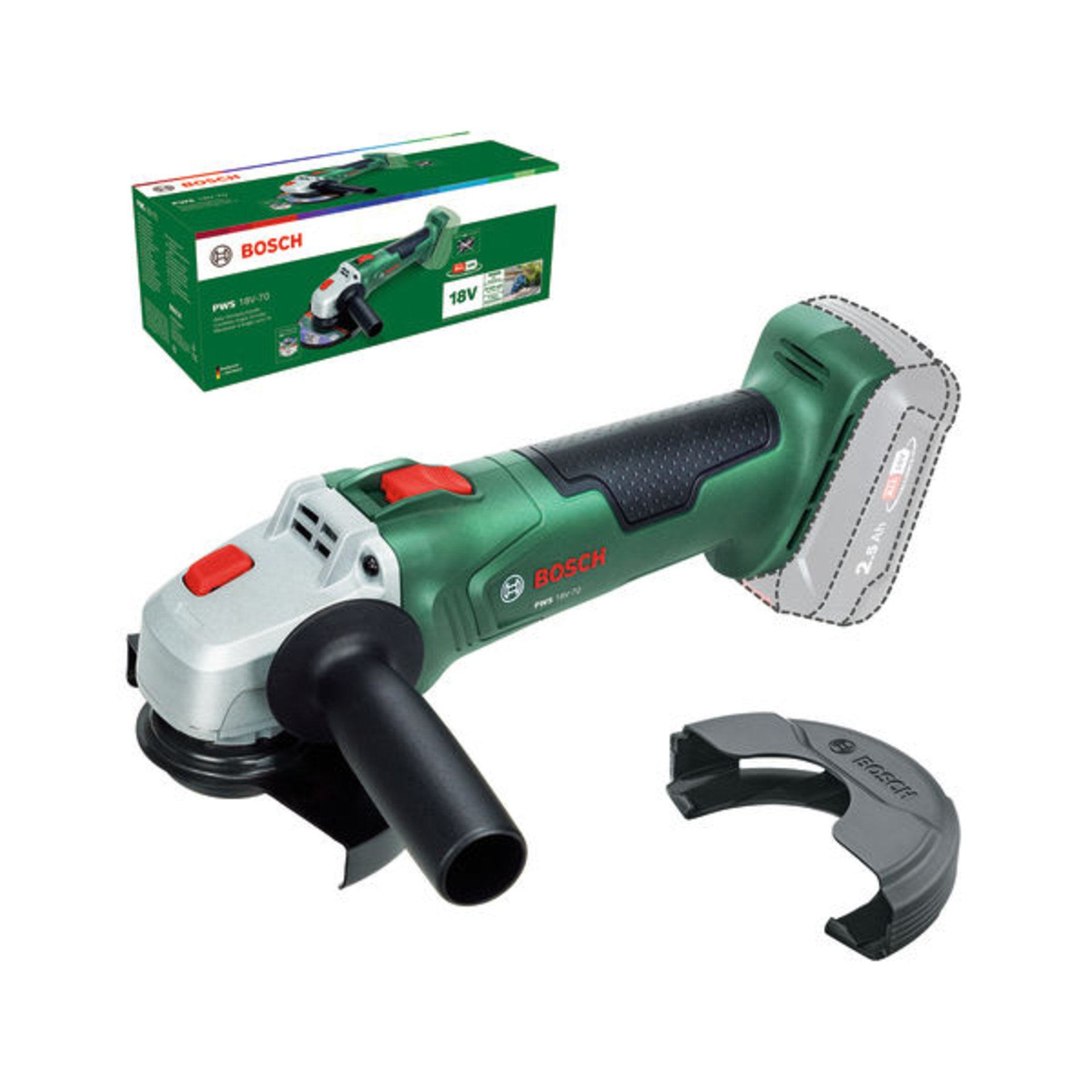 Akku-Winkelschleifer PWS 18V-70