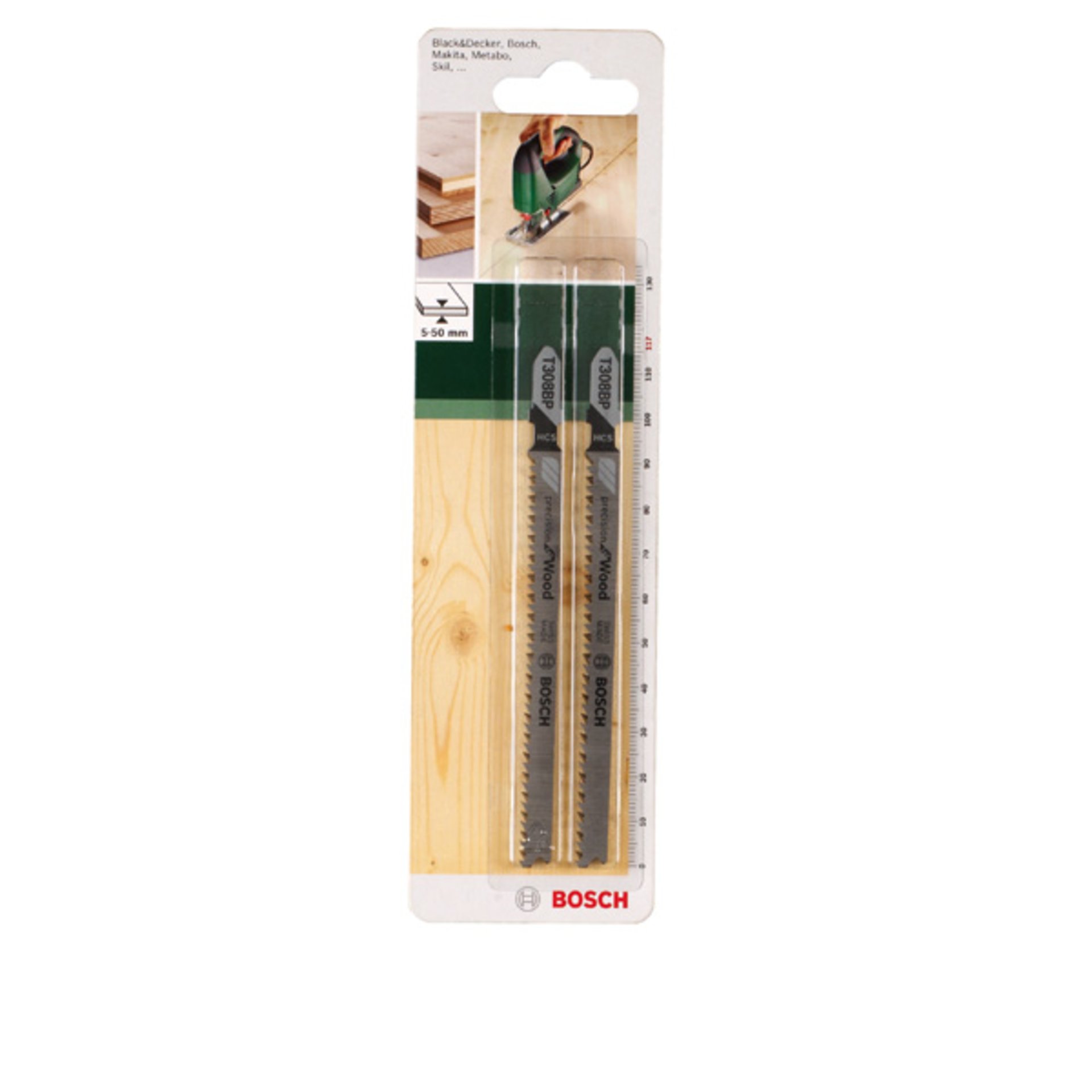 Stichsägeblatt HCS, T 308 BP Precision for Wood