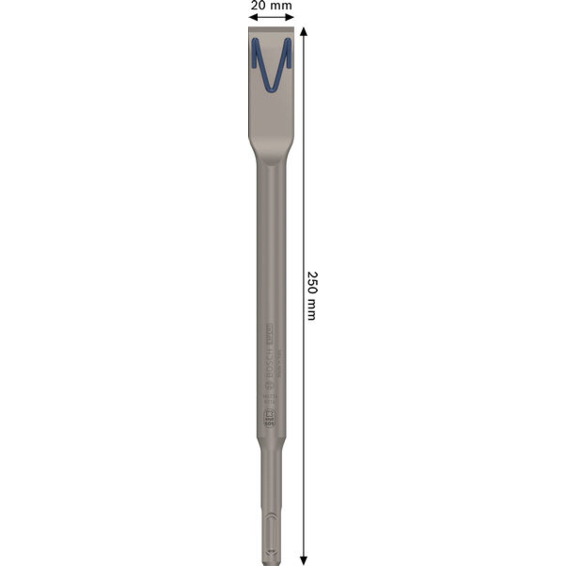 EXPERT SDS plus-8C Flachmeißel, 20 x 250 mm