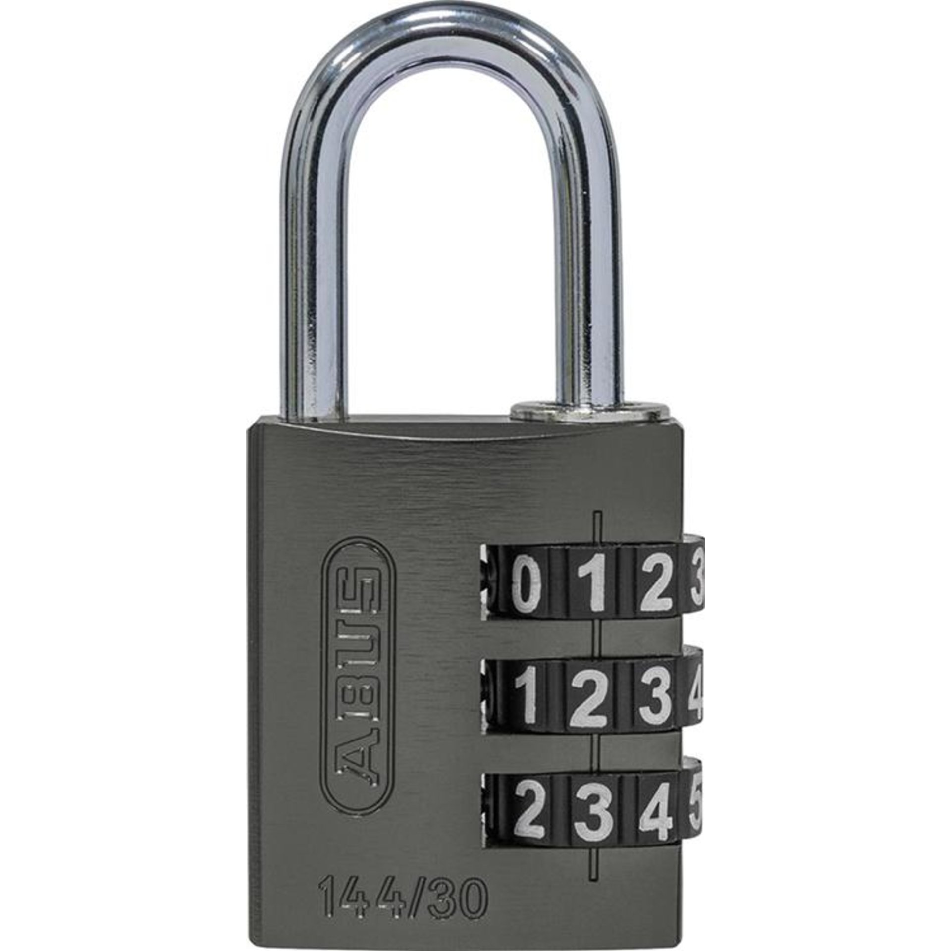 Zahlen-Hangschloss 144/30 titanium Lock-Tag
