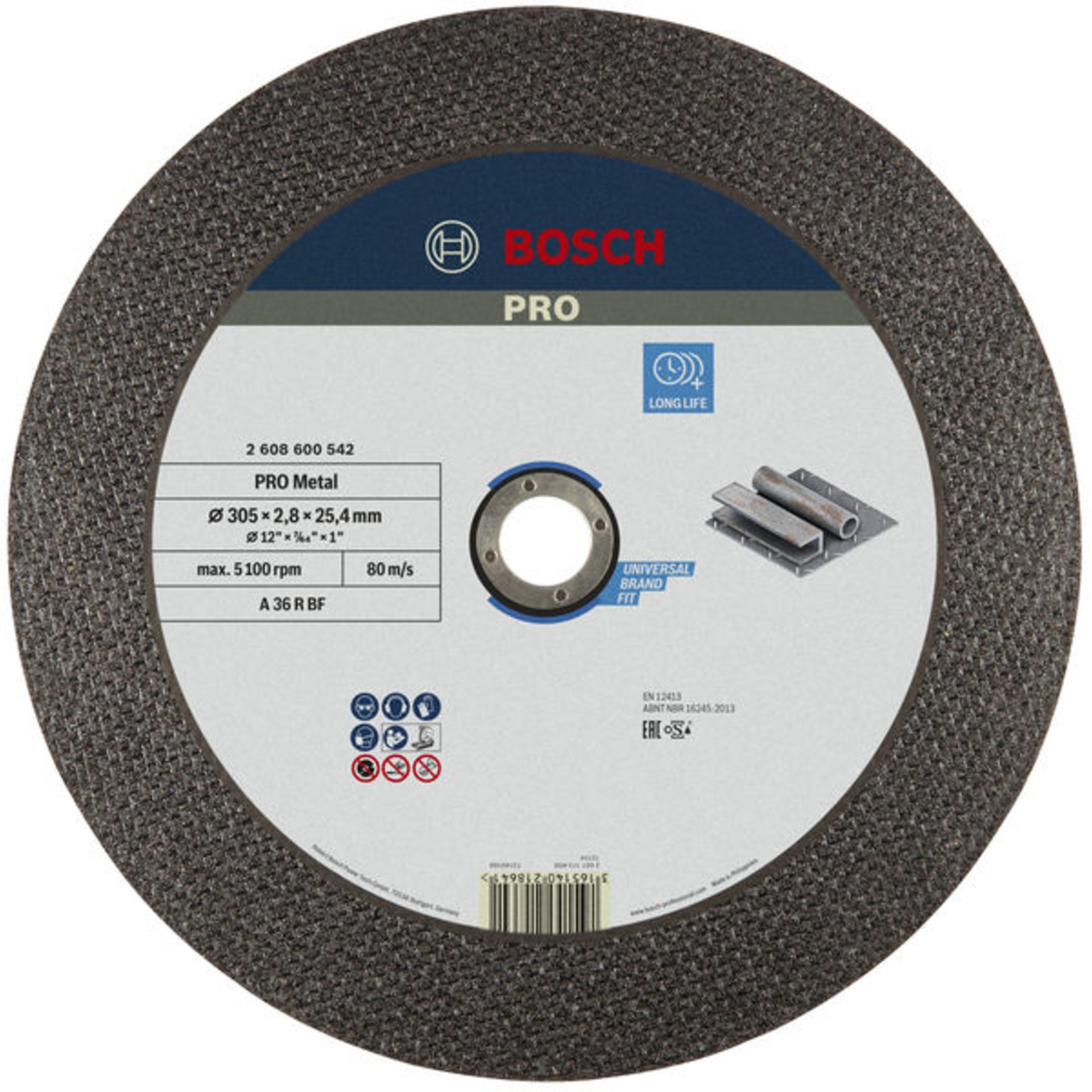 PRO Metal Gebundene Trennscheibe, 300 x 2,8 x 25,4 mm